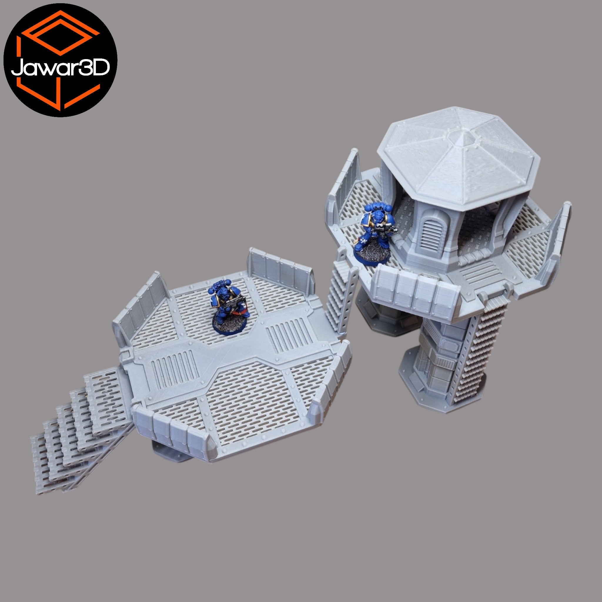 Nyxar Platforms - 28mm Wargaming Scatter Terrain Scenery Tabletop Miniature Jawar3d