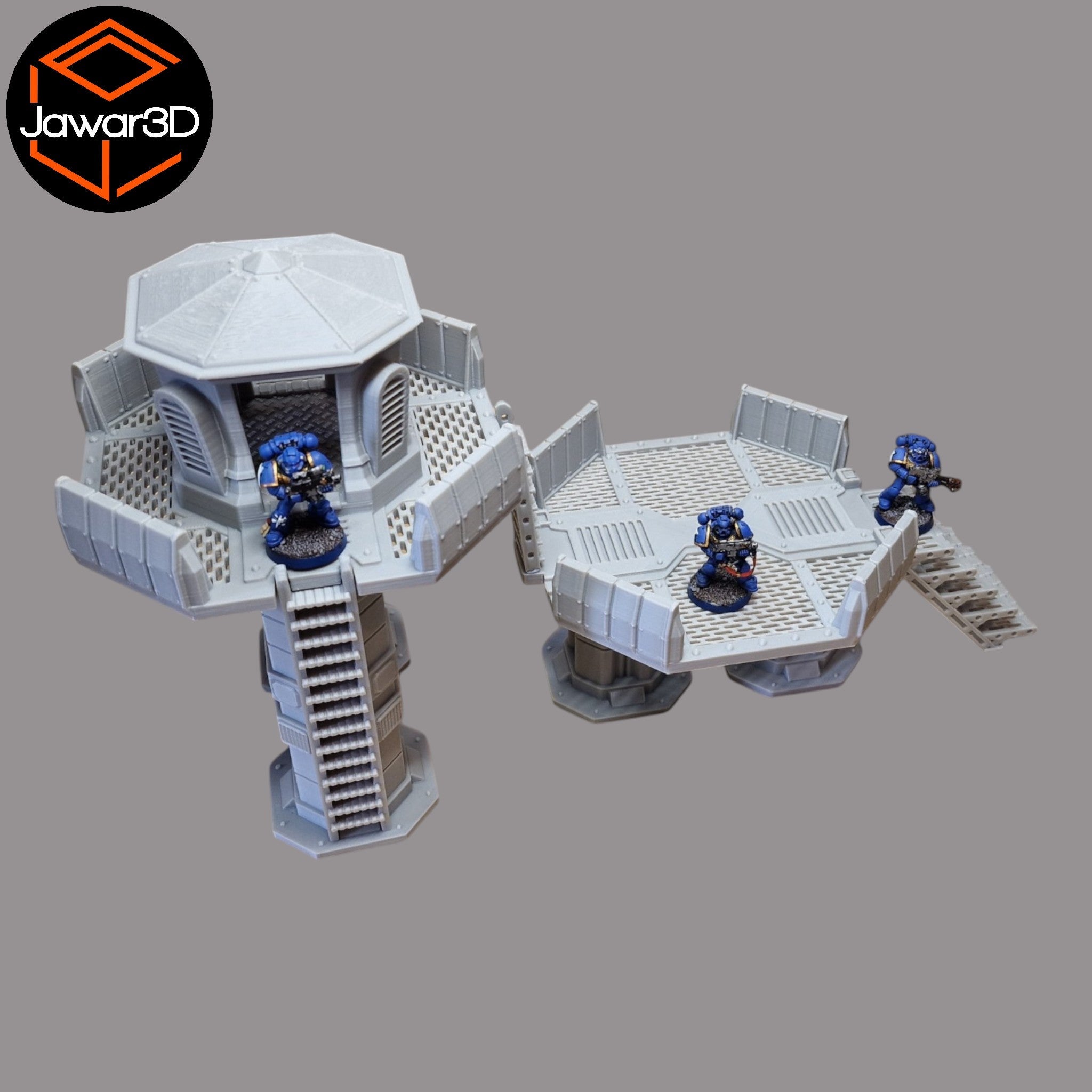 Nyxar Platforms - 28mm Wargaming Scatter Terrain Scenery Tabletop Miniature Jawar3d