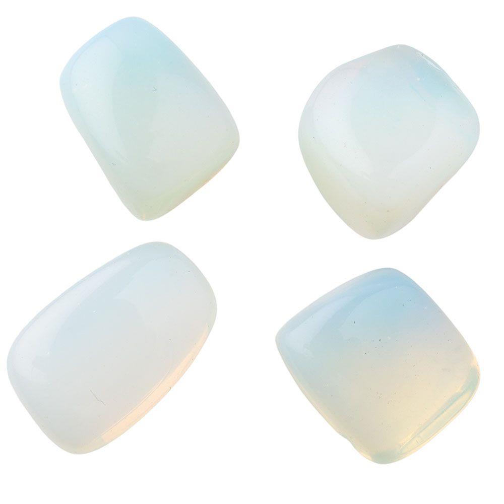 White Opalite Tumbled Semi-Precious Collectible Gemstone Curious Minds
