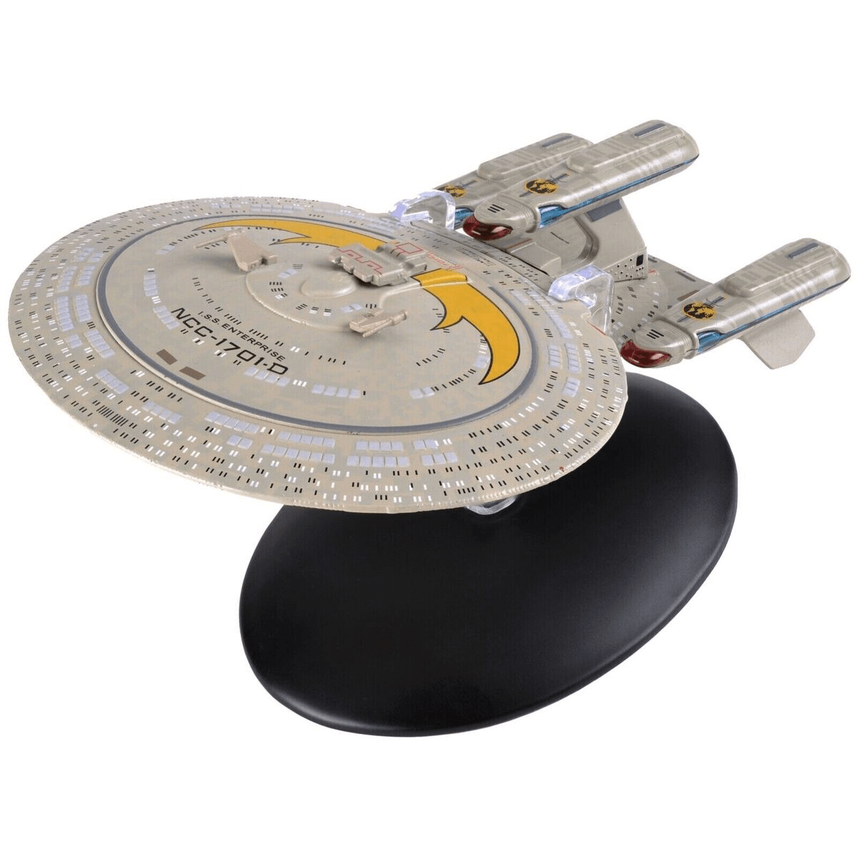#17 I.S.S. Enterprise-D NCC-1701-D Mirror Universe (Paint Variant) Model Diecast Ship BONUS ISSUE (Eaglemoss / Star Trek) Real Merch