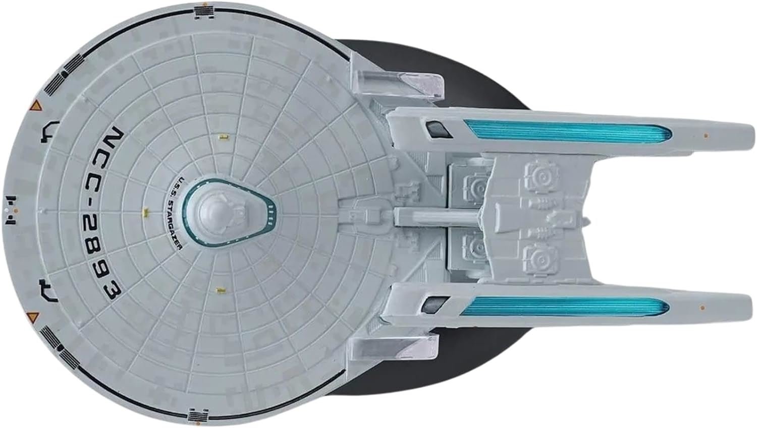 #19 U.S.S. Stargazer NCC-2893 (Constellation-class) CMC Diecast Model Ship (Eaglemoss / Star Trek) Real Merch
