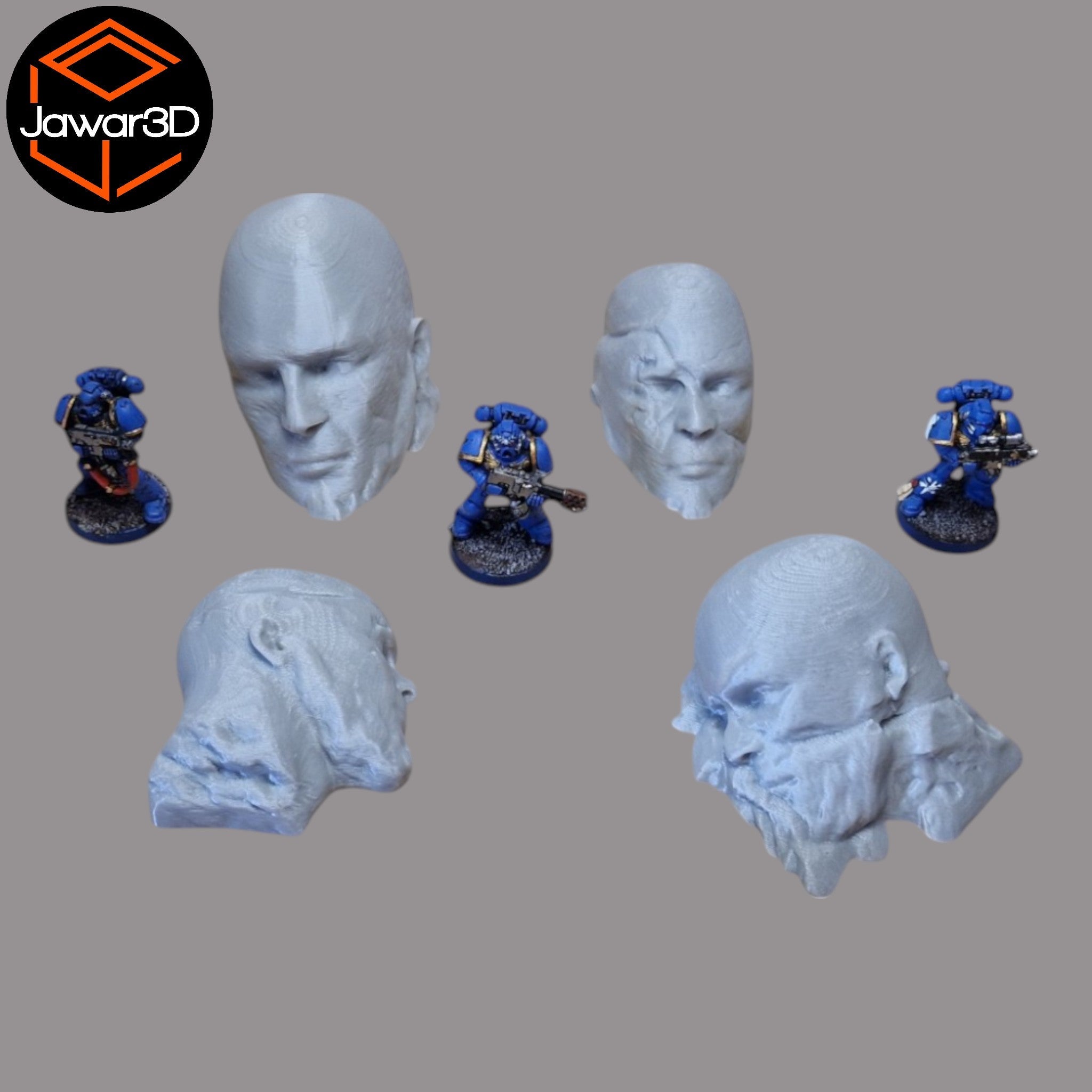 Head Stones - 28mm Wargaming Scatter Terrain Scenery Tabletop Miniature Jawar3d