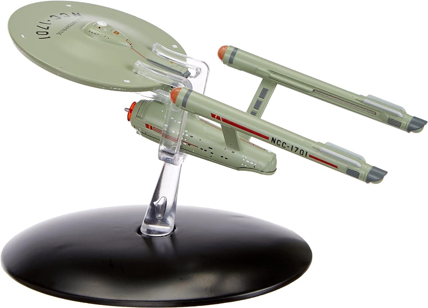 #11 U.S.S. Enterprise NCC-1701 (Constitution-class) TOS Diecast Model Ship Window Boxed (Star Trek / Eaglemoss) Real Merch