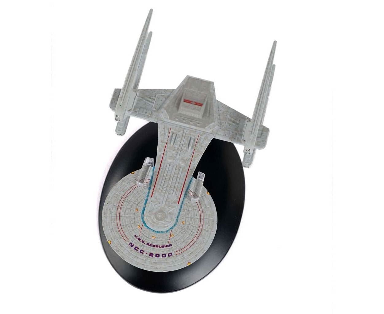 #158 U.S.S. Excelsior (Prototype II) Issue #158 Nilo Rodis Concept Model Diecast Ship (Eaglemoss / Star Trek) Real Merch