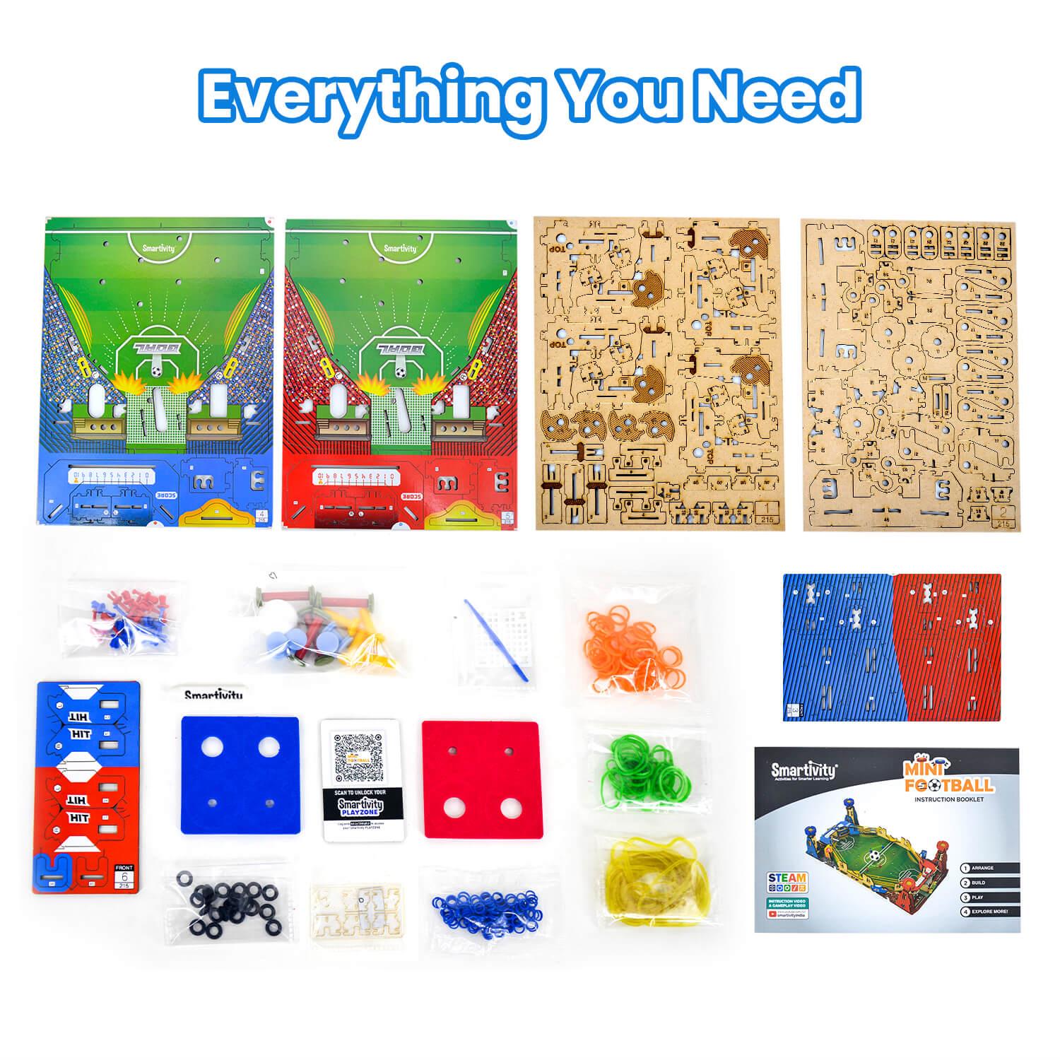 Smartivity Mini Football | Build-It-Yourself Multiplayer STEAM Board Game Curious Minds