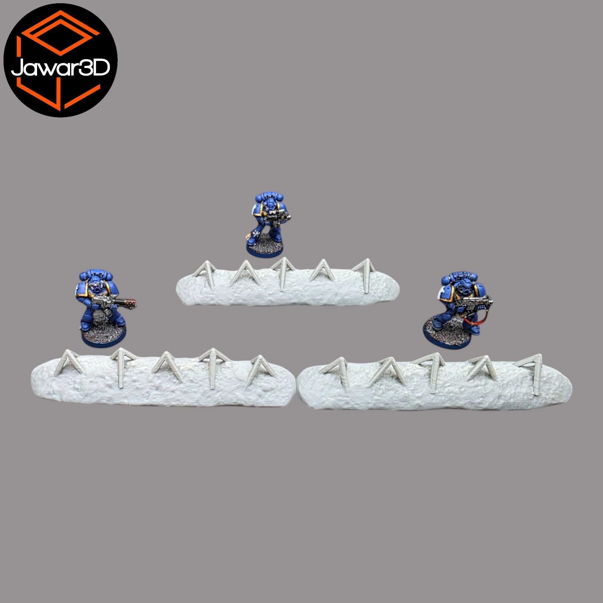 Buried Spikes x3 - 28mm Wargaming Scatter Terrain Scenery Tabletop Miniature Jawar3d