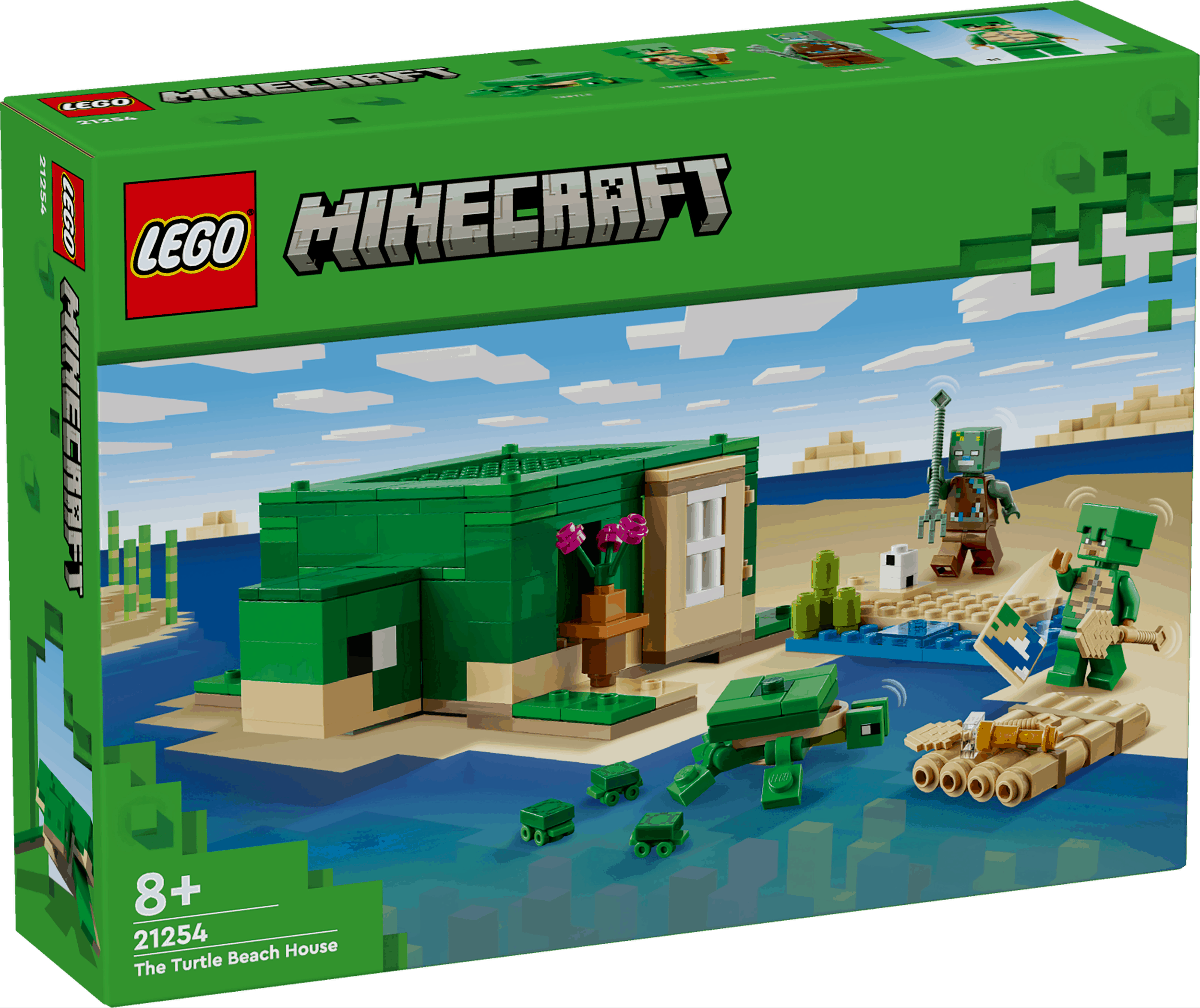 Lego Minecraft 21254 The Turtle Beach House Playset for Ages 8 and Up Curious Minds