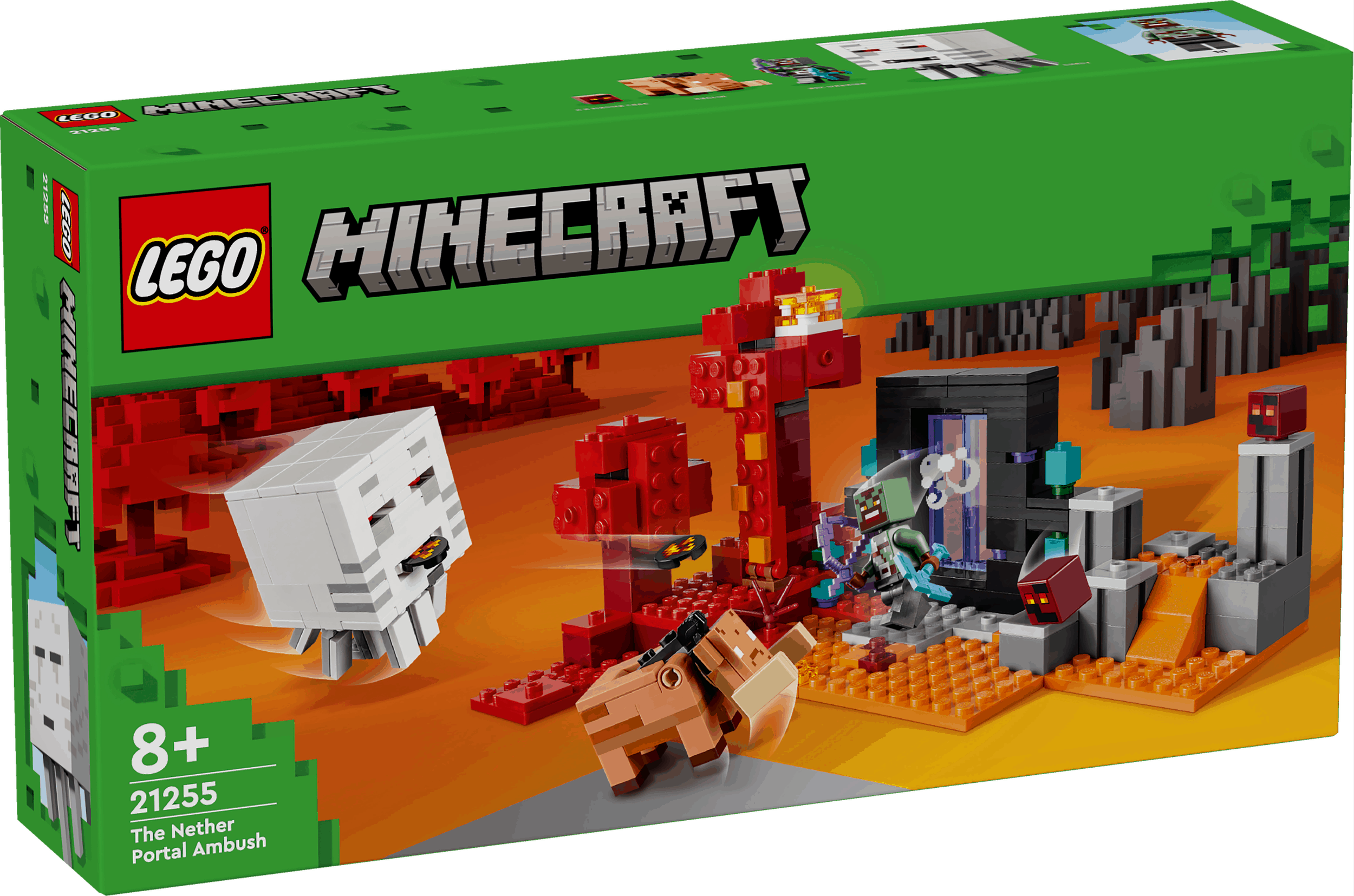 Lego Minecraft 21255 The Nether Portal Ambush Playset for Ages 8 & Up Curious Minds