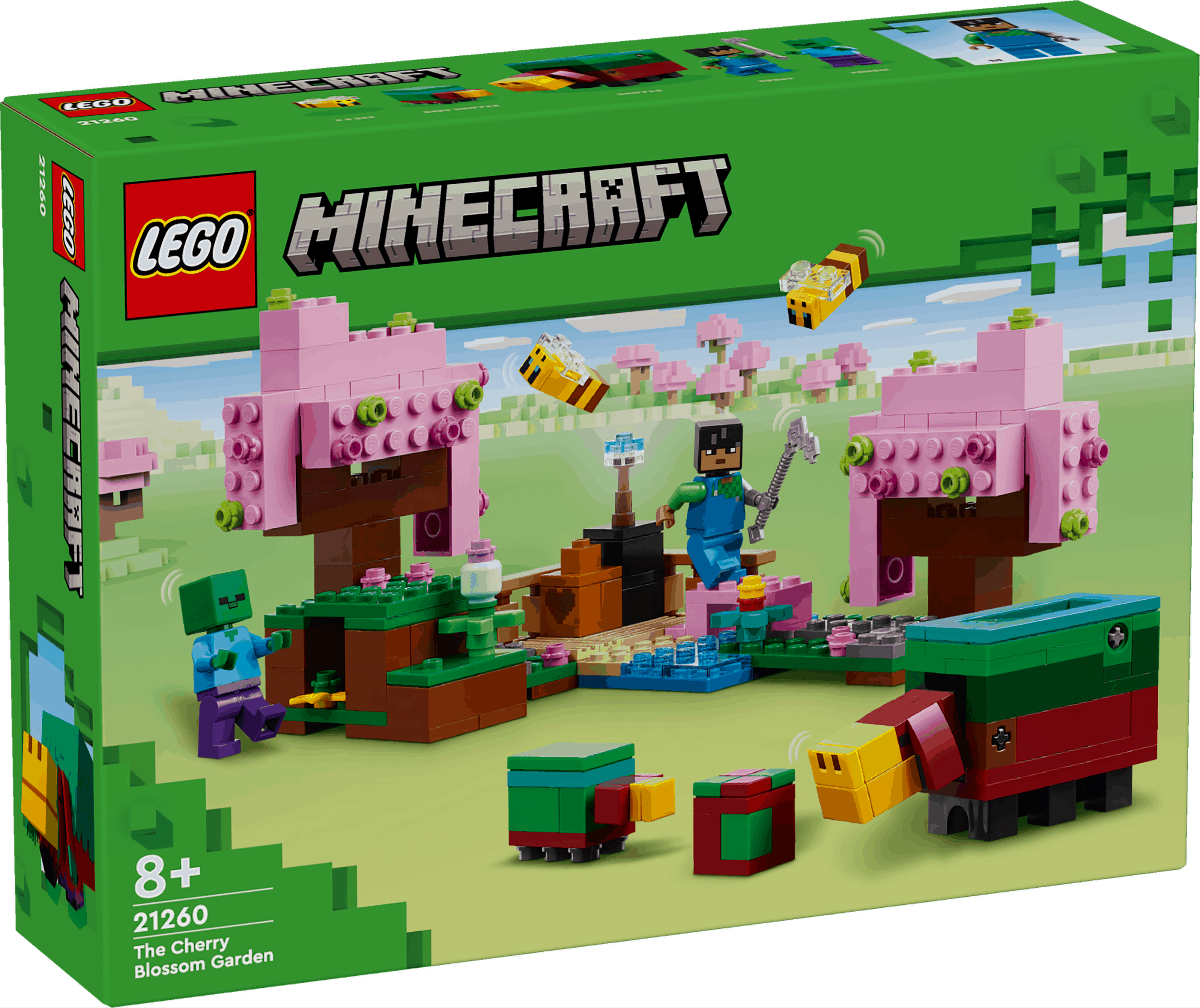 Lego Minecraft 21260 The Cherry Blossom Garden Playset for Ages 8 & Up Curious Minds