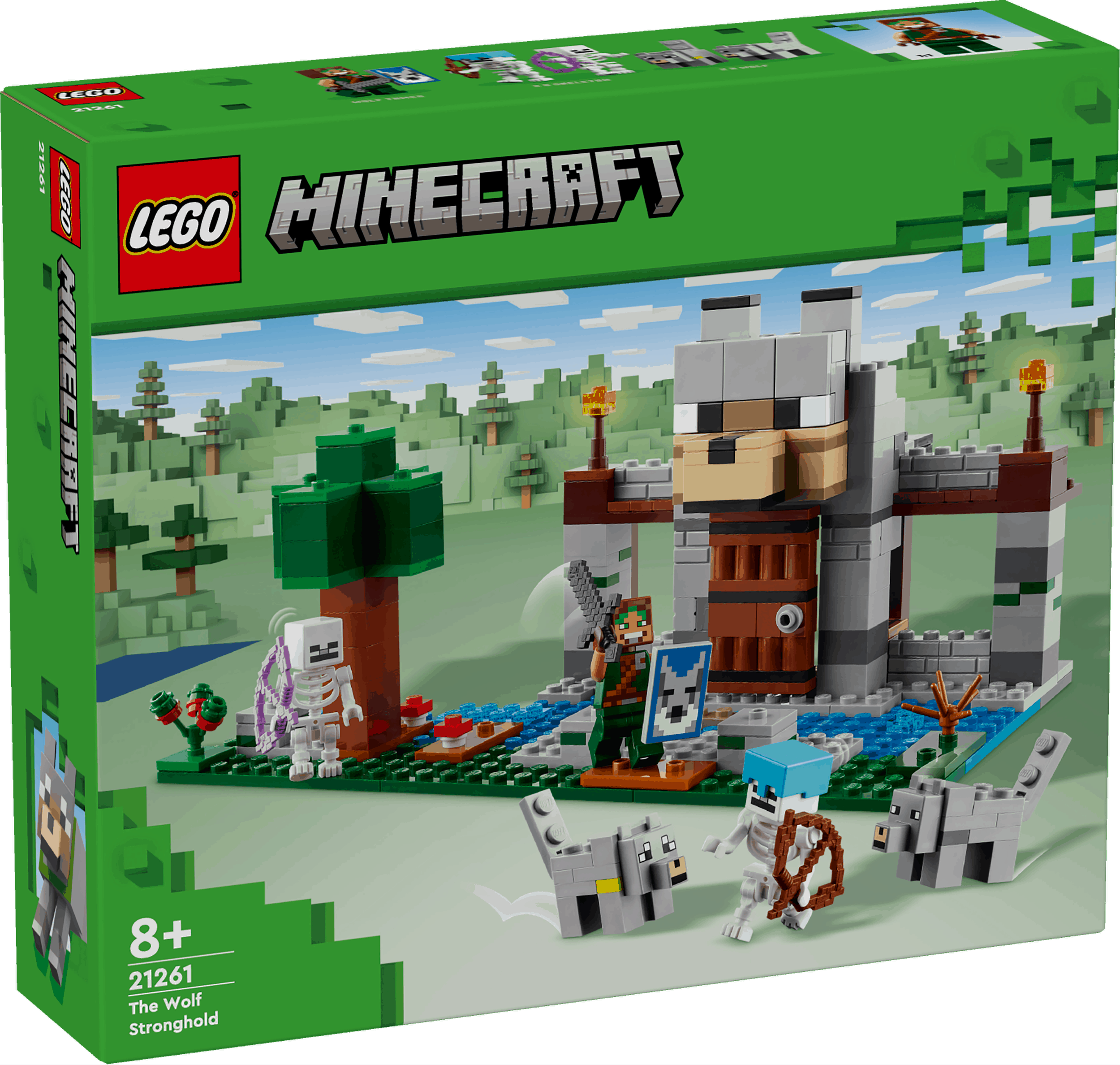Lego Minecraft 21261 The Wolf Stronghold Toy Playset for Ages 8 and Up Curious Minds