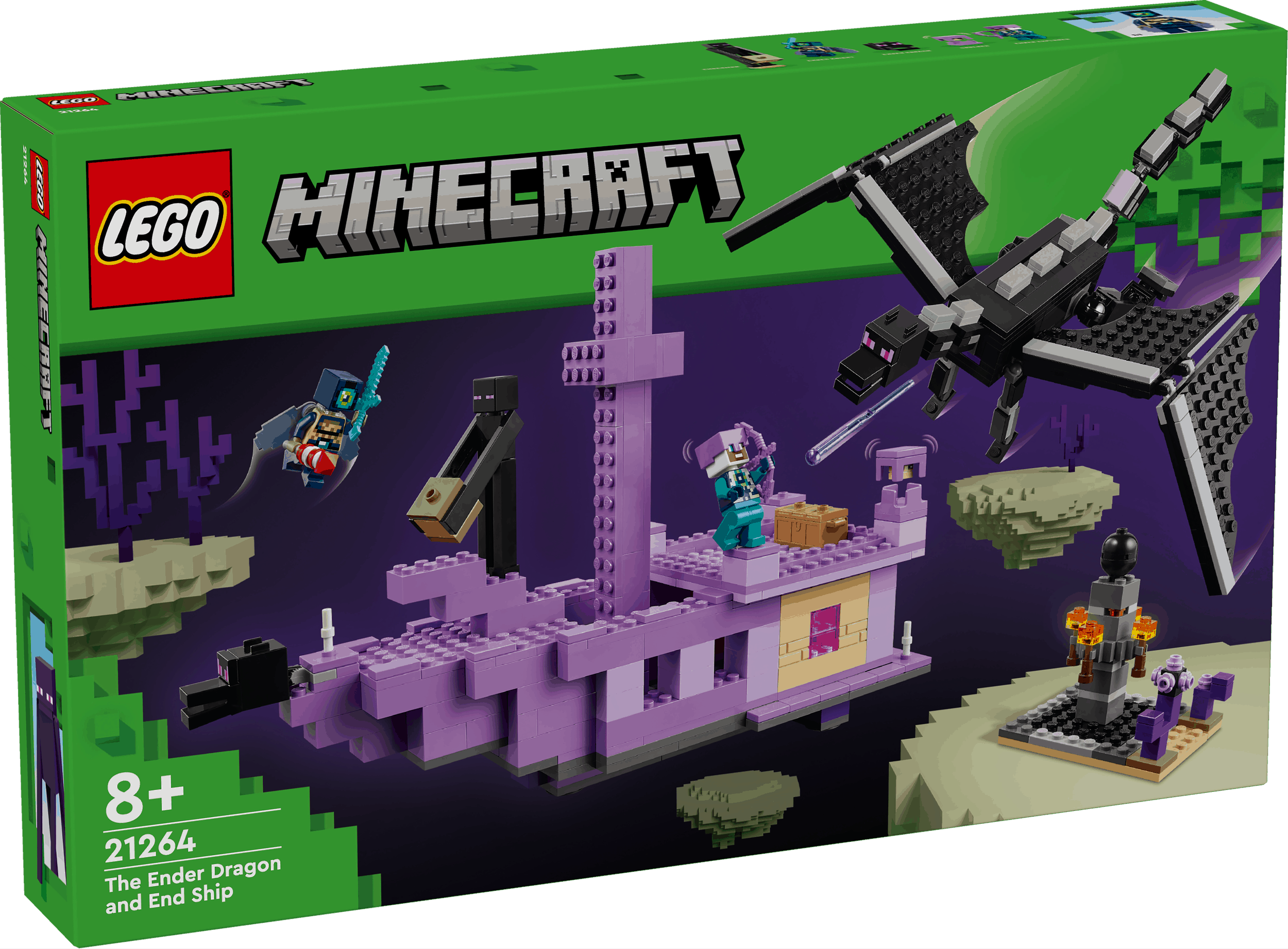 Lego Minecraft 21264 The Ender Dragon and End Ship for Ages 8 and Up Curious Minds