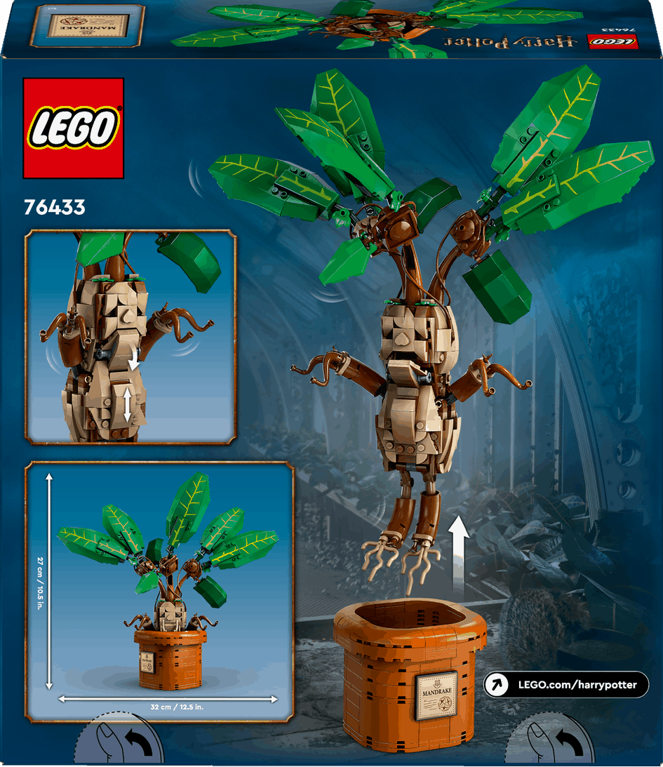 Lego Harry Potter 76433 Mandrake Buildable Playset for Ages 10 and Up Curious Minds