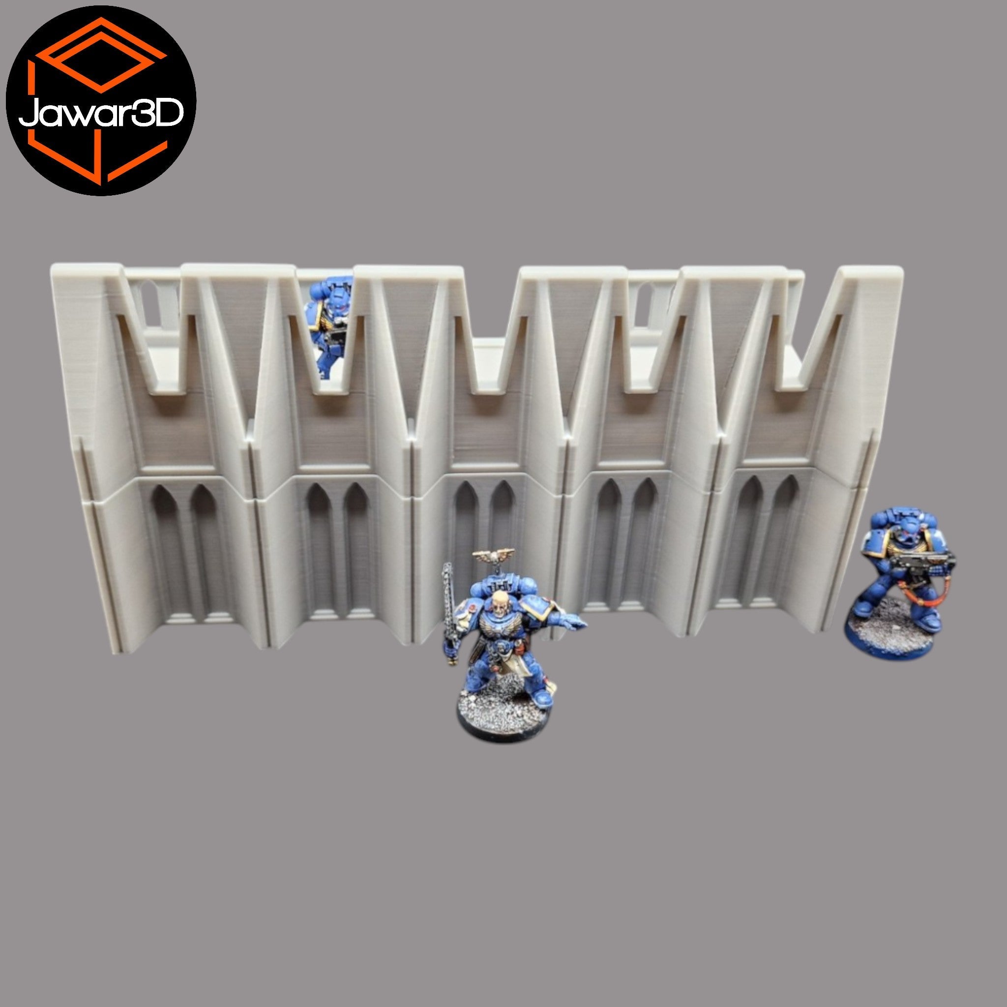 Base Wall - 28mm Wargaming Scatter Terrain Scenery Tabletop Miniature Jawar3d