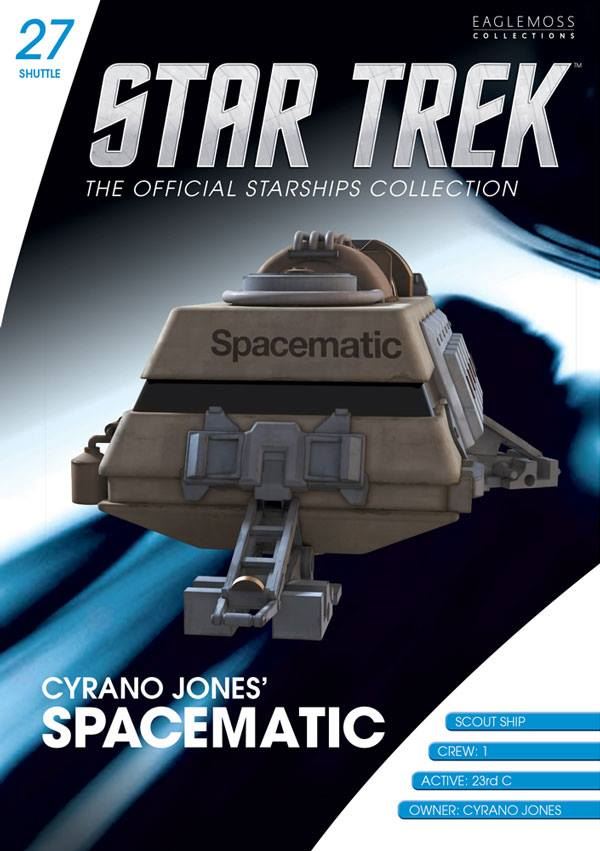 #27 Cyrano Jones' Spacematic Shuttlecraft Model Die Cast Ship (Eaglemoss / Star Trek) Real Merch