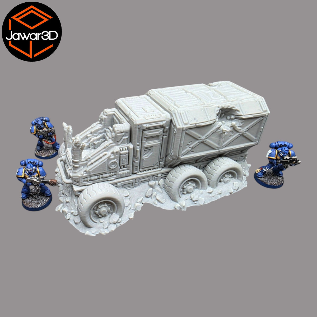 District 12 Vehicle #1 -28mm Wargaming Scatter Terrain Scenery Tabletop Miniature Jawar3d