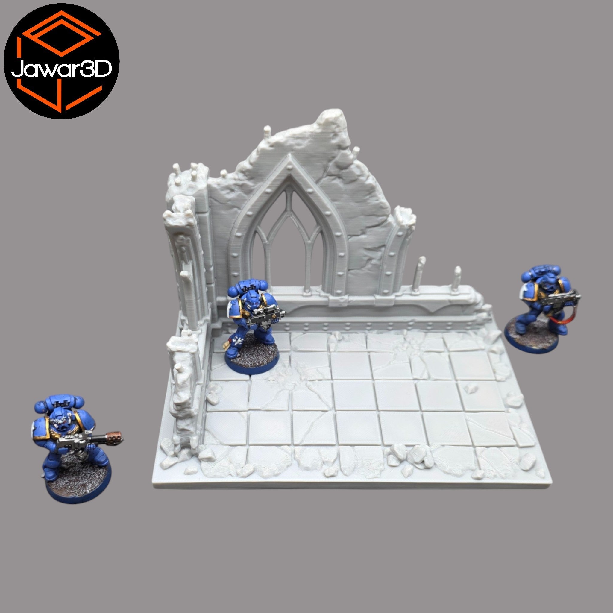 Building Section - 28mm Wargaming Scatter Terrain Scenery Tabletop Miniature Jawar3d