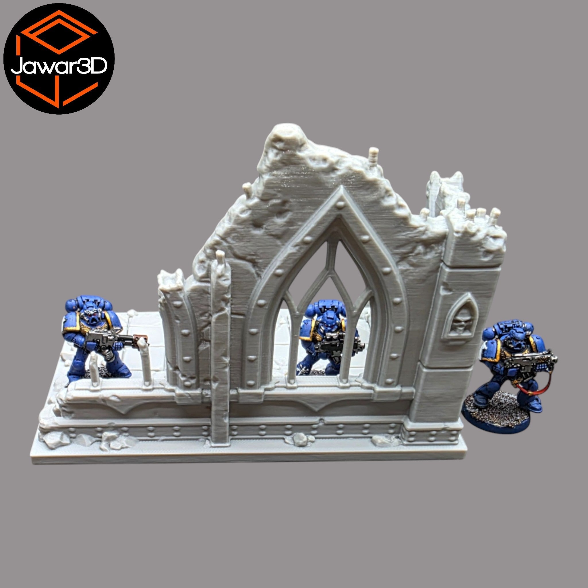 Building Section - 28mm Wargaming Scatter Terrain Scenery Tabletop Miniature Jawar3d