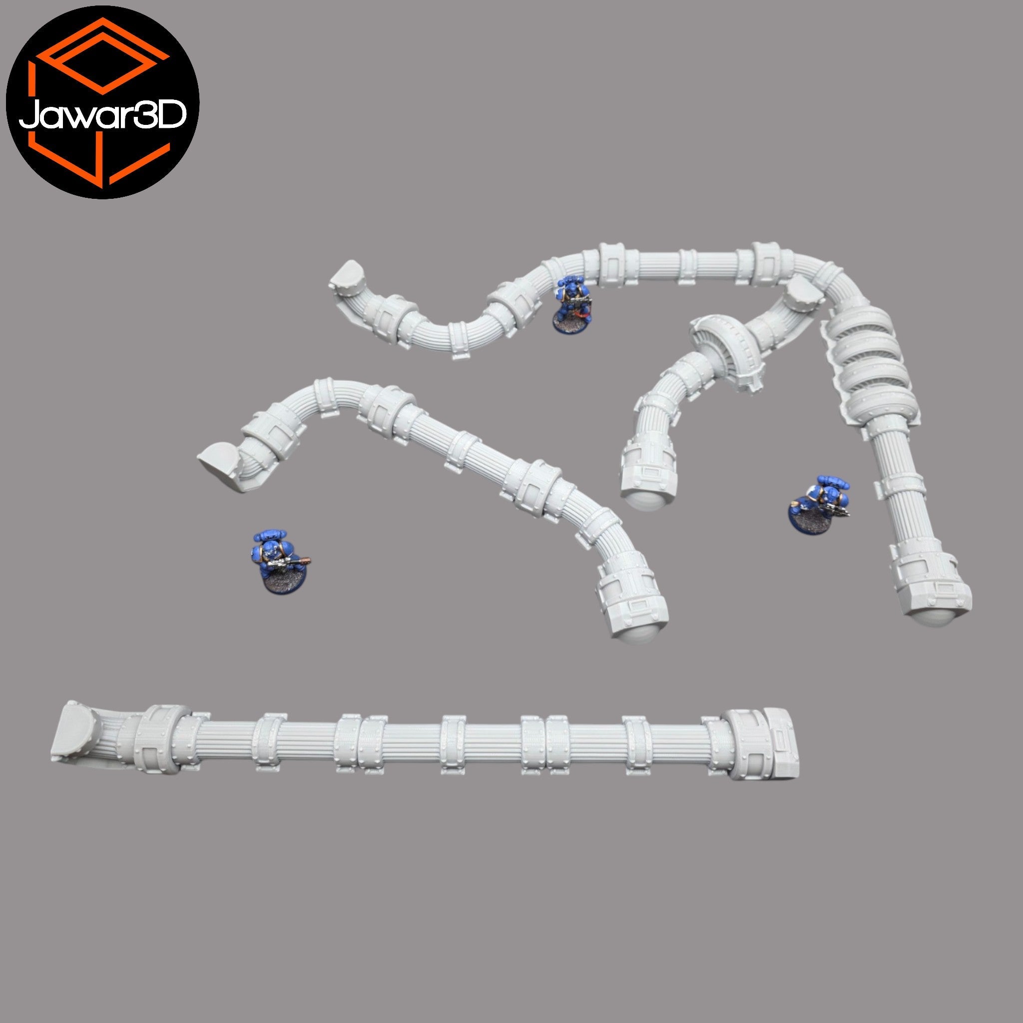 Pipe Set - 28mm Wargaming Scatter Terrain Scenery Tabletop Miniature Jawar3d