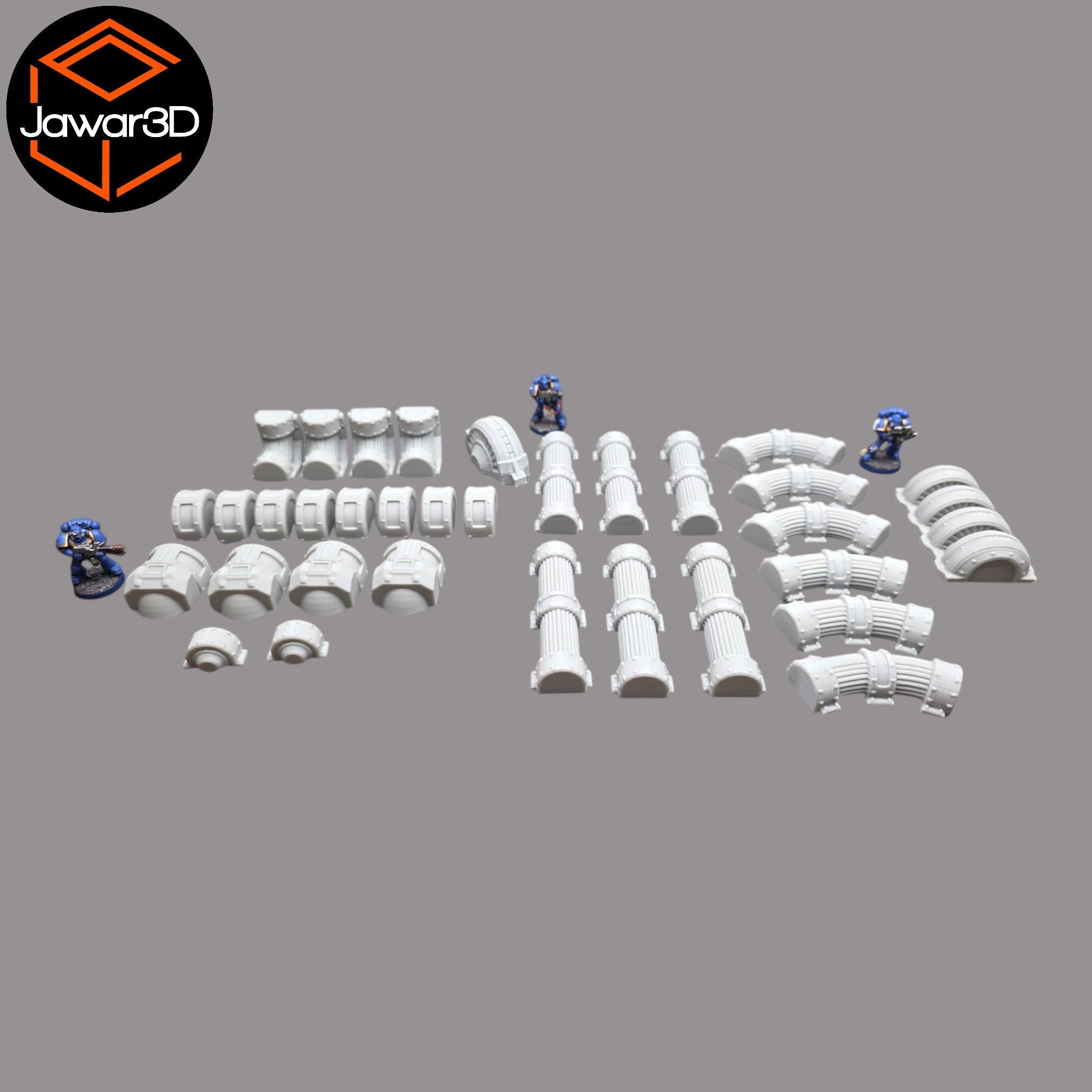Pipe Set - 28mm Wargaming Scatter Terrain Scenery Tabletop Miniature Jawar3d