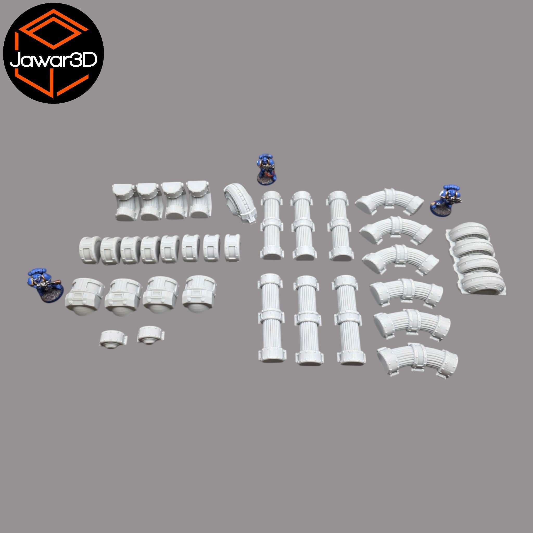 Pipe Set - 28mm Wargaming Scatter Terrain Scenery Tabletop Miniature Jawar3d