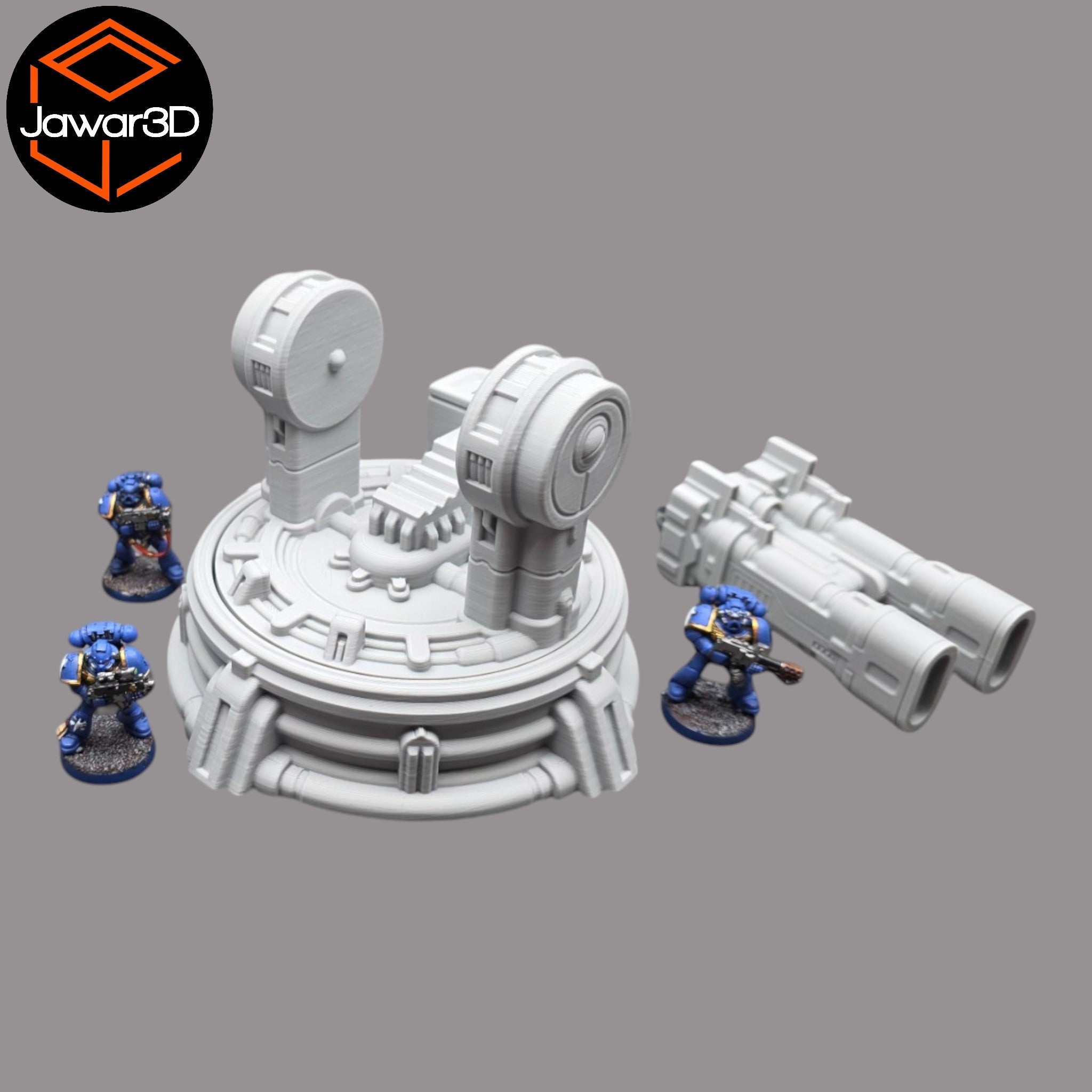 Ethereal Heavy Plasma Cannon - 28mm Wargaming Scatter Terrain Scenery Tabletop Miniature Jawar3d