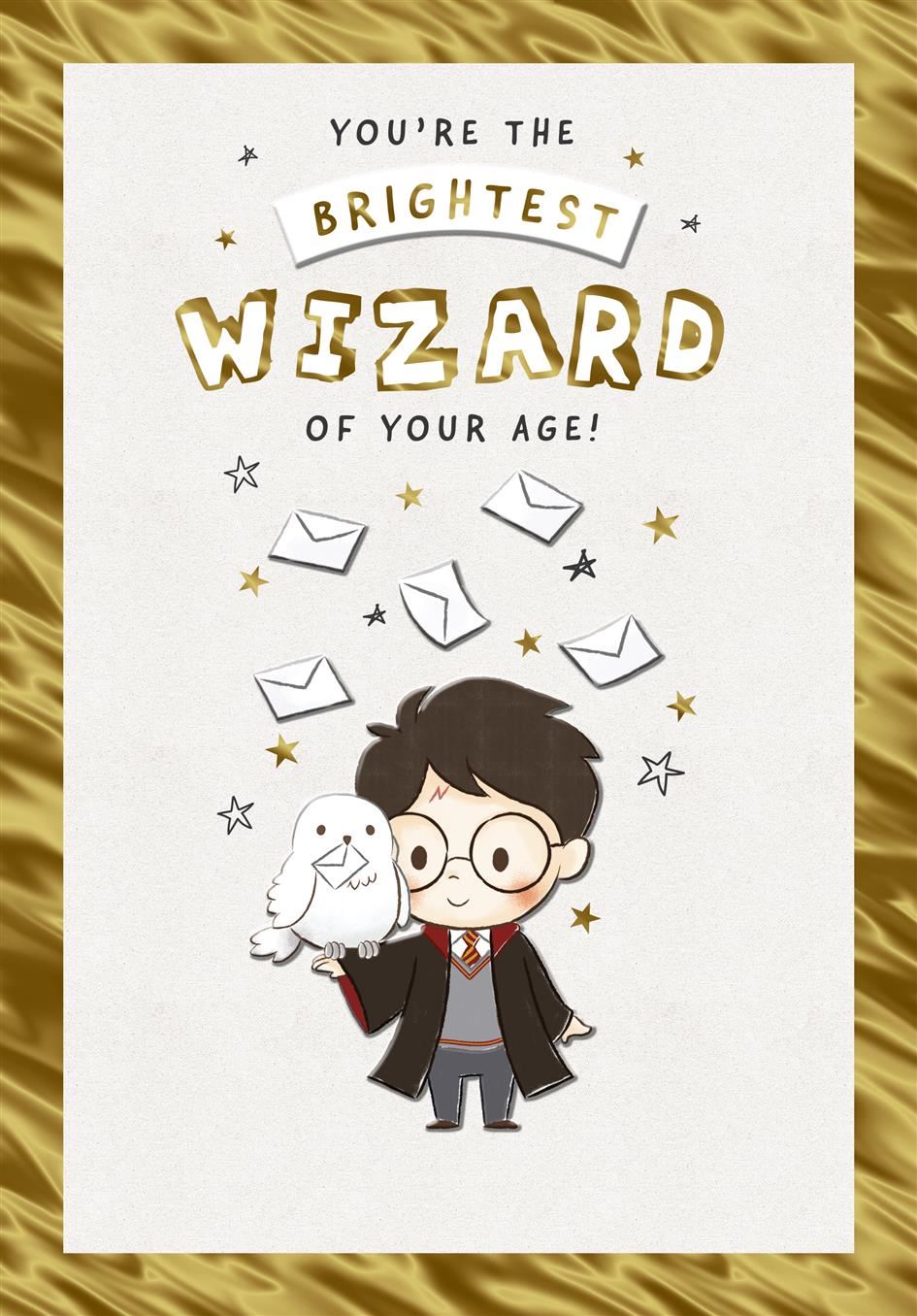 Hallmark - You're The Brightest Wizard Of Your Age Birthday Card for Boy