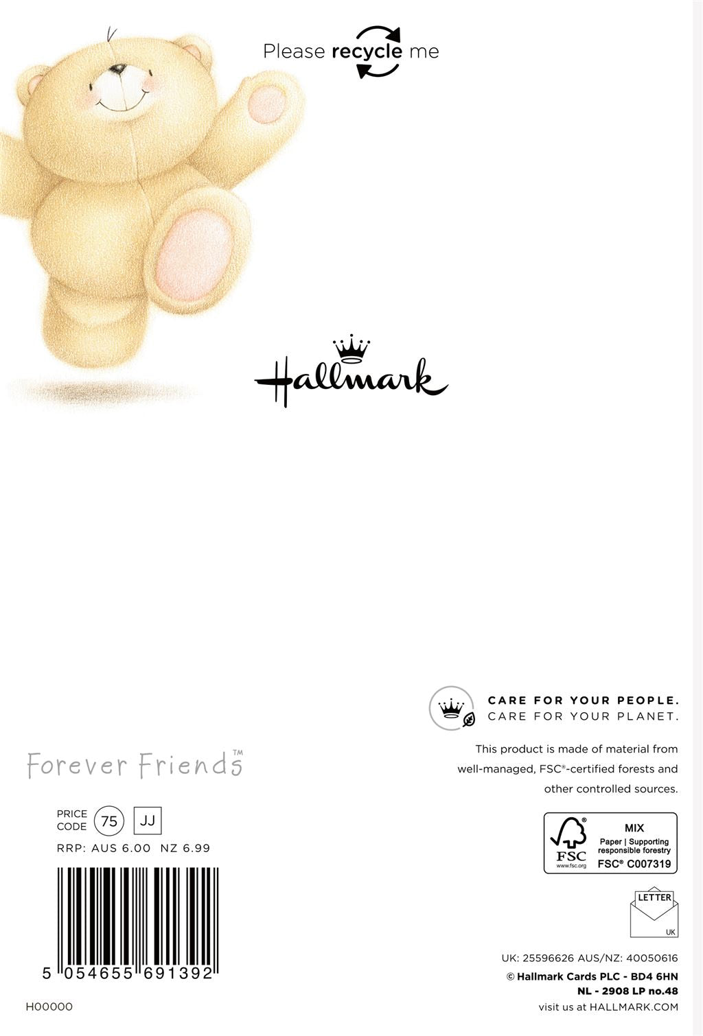 Hallmark - For The Birthday Girl, Forever Friends card