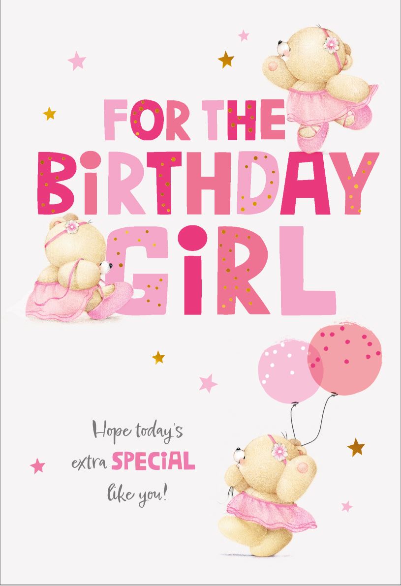 Hallmark - For The Birthday Girl, Forever Friends card