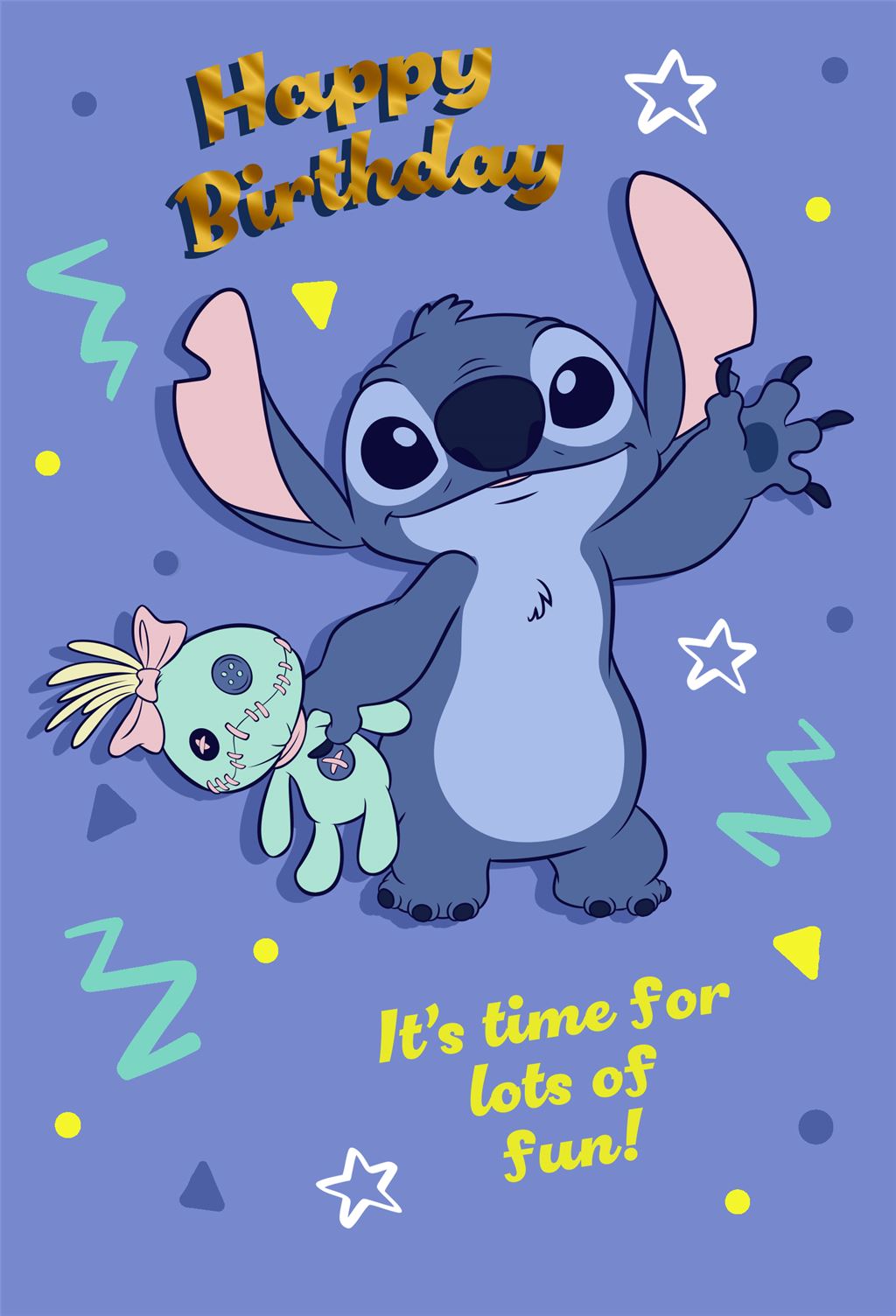 Hallmark - Happy Birthday It's tome for lots of Fun! Disney Lilo and Stitch Card