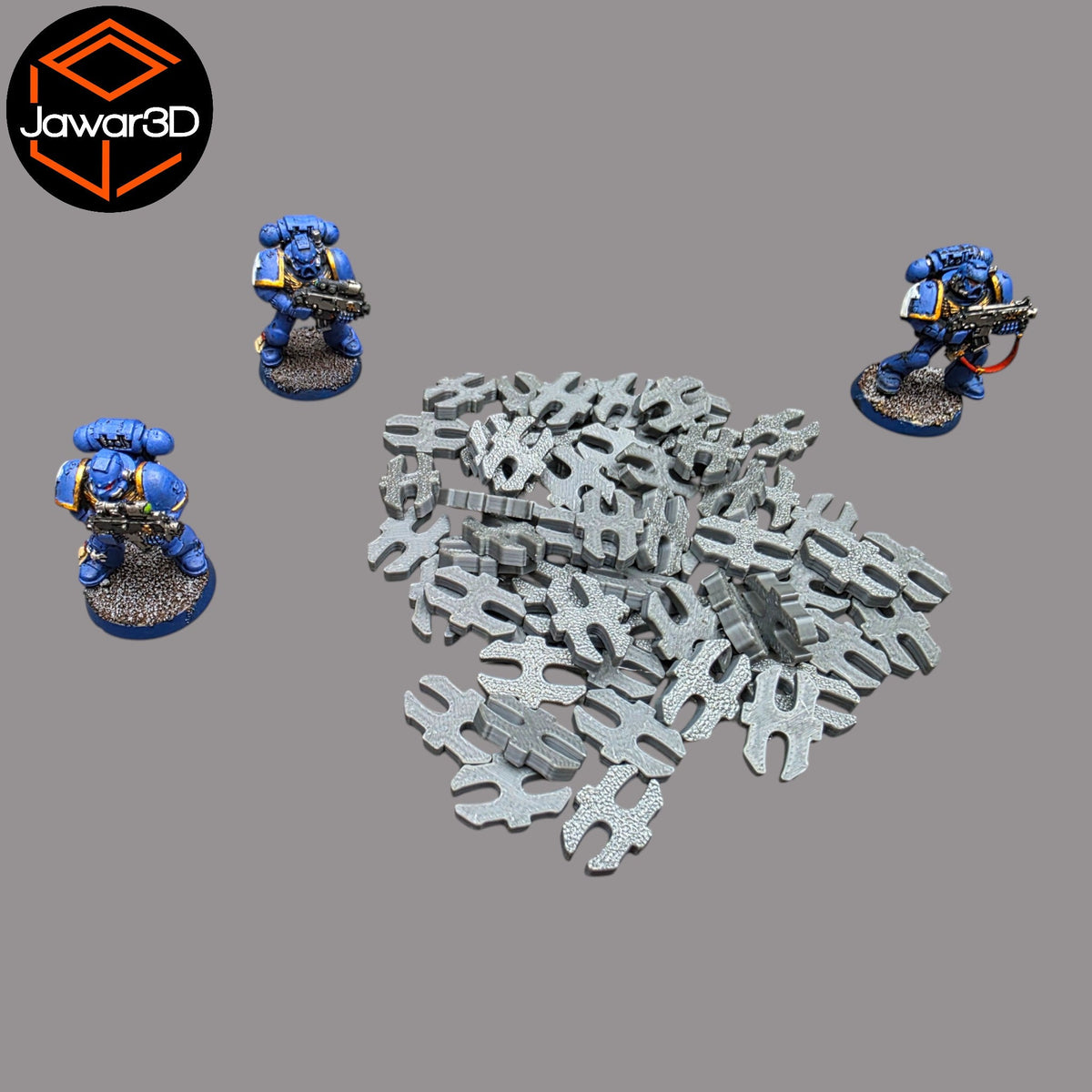 Openlock Clips x50 - 28mm Wargaming Scatter Terrain Scenery Tabletop Miniature Jawar3d
