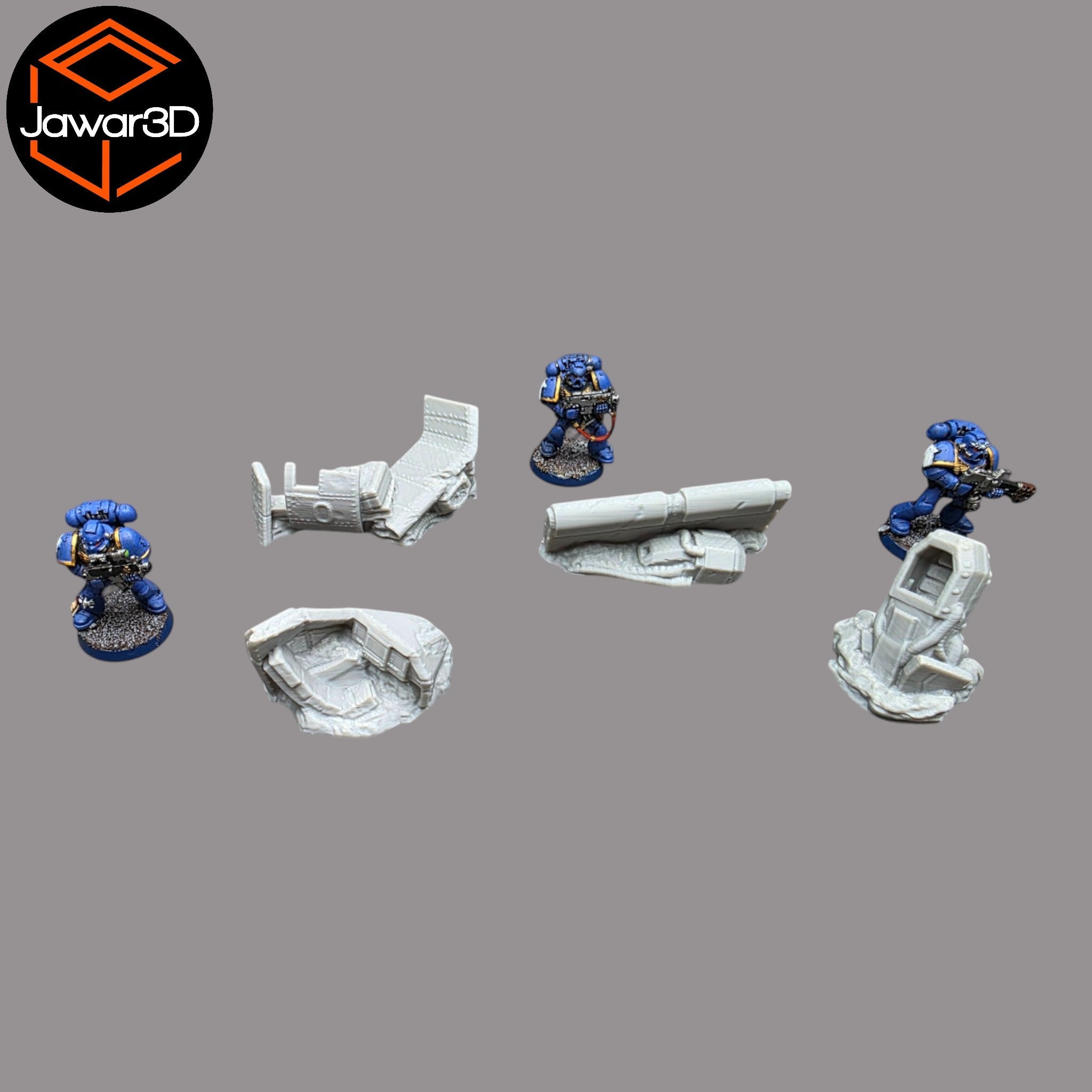 Plane Crash - 28mm Wargaming Scatter Terrain Scenery Tabletop Miniature Jawar3d