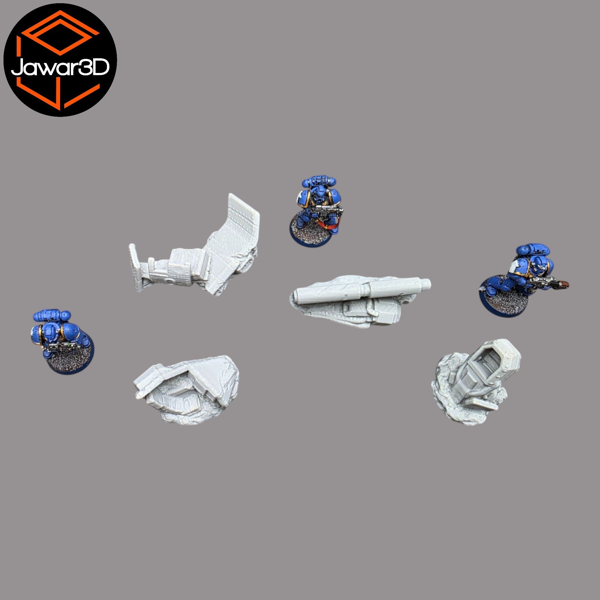 Plane Crash - 28mm Wargaming Scatter Terrain Scenery Tabletop Miniature Jawar3d