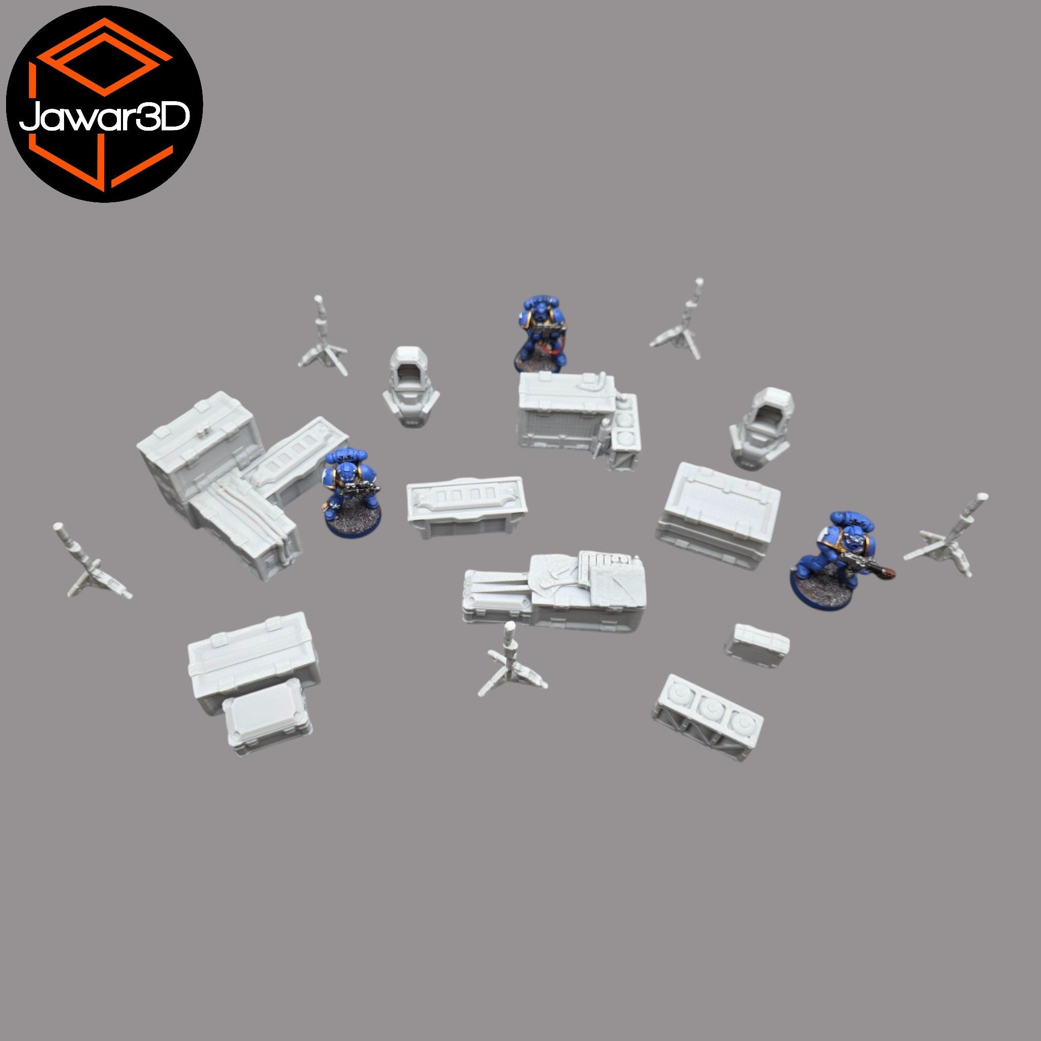 Drop Site Camp - 28mm Wargaming Scatter Terrain Scenery Tabletop Miniature Jawar3d