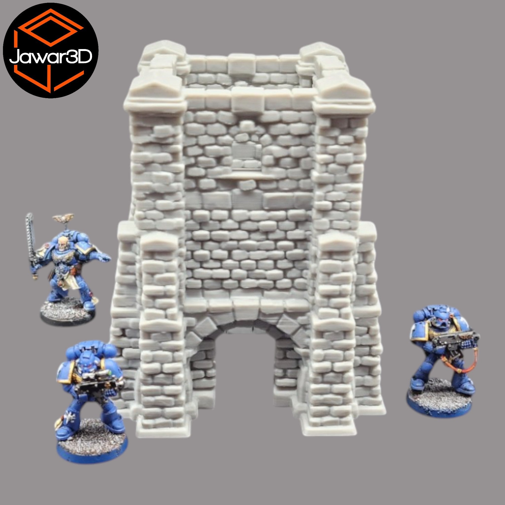 Crumbling Ruins #12 - 28mm Wargaming Scatter Terrain Scenery Tabletop Miniature Jawar3d