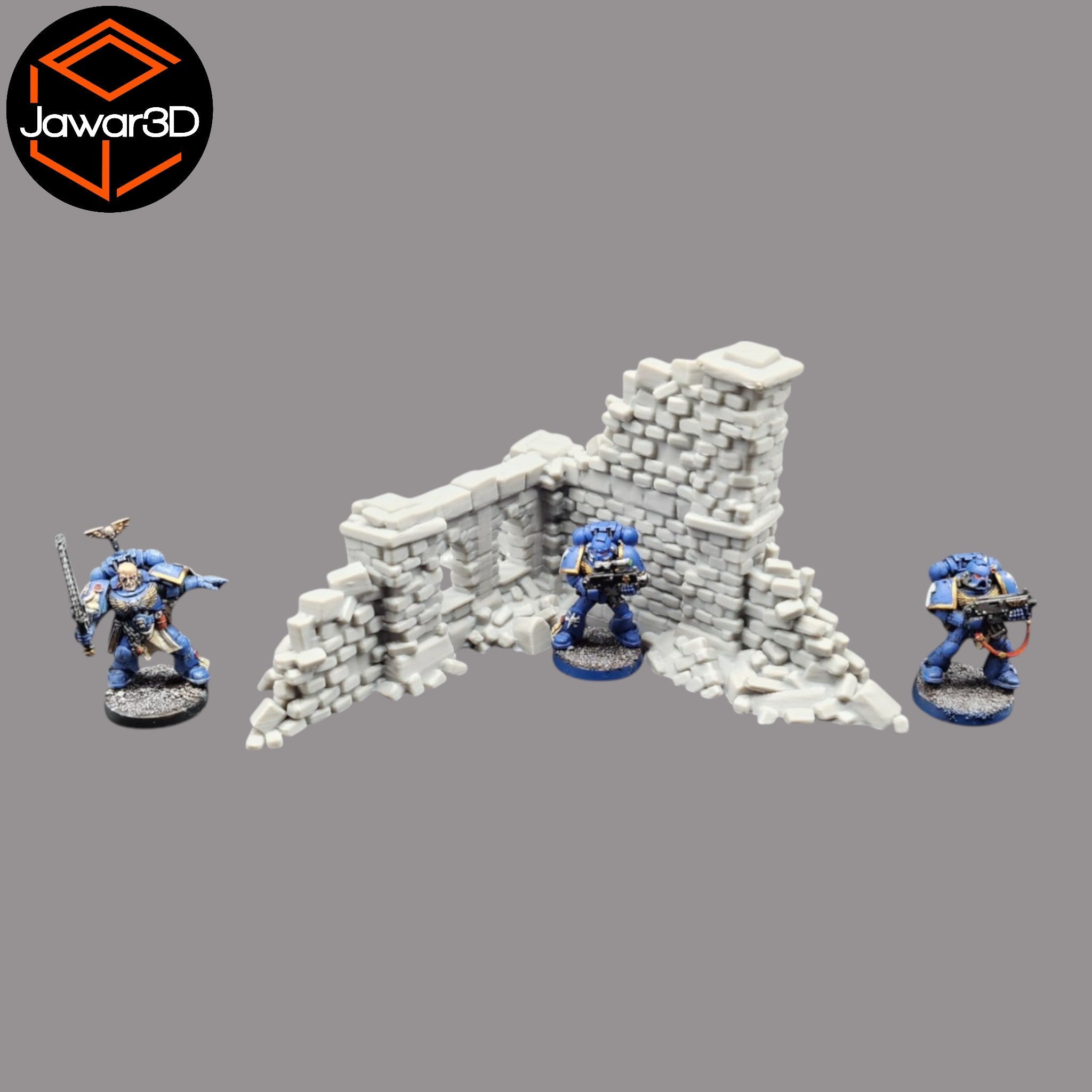 Crumbling Ruins #13 - 28mm Wargaming Scatter Terrain Scenery Tabletop Miniature Jawar3d