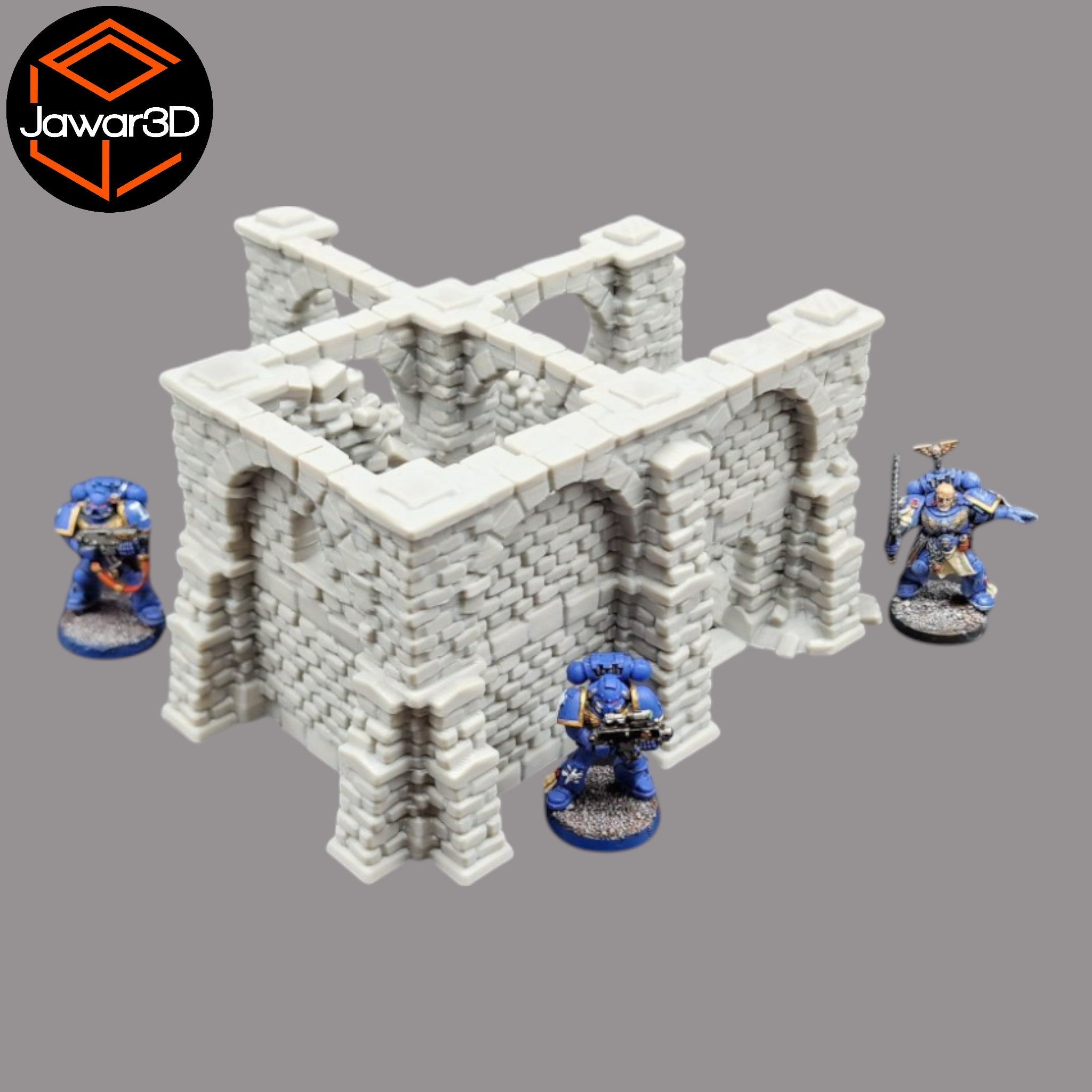 Crumbling Ruins #15 - 28mm Wargaming Scatter Terrain Scenery Tabletop Miniature Jawar3d