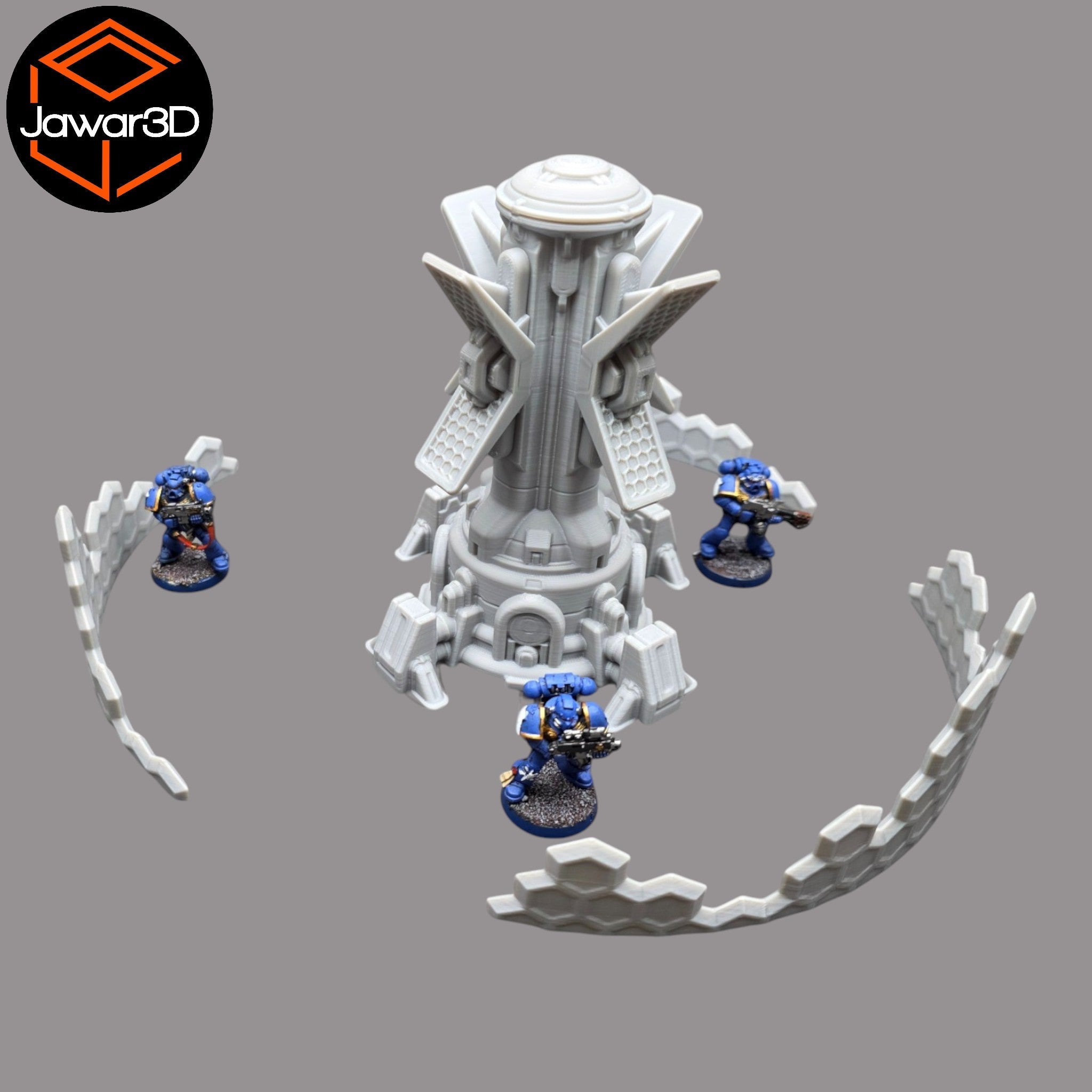 Ethereal Shield Tower -28mm Wargaming Scatter Terrain Scenery Tabletop Miniature Jawar3d