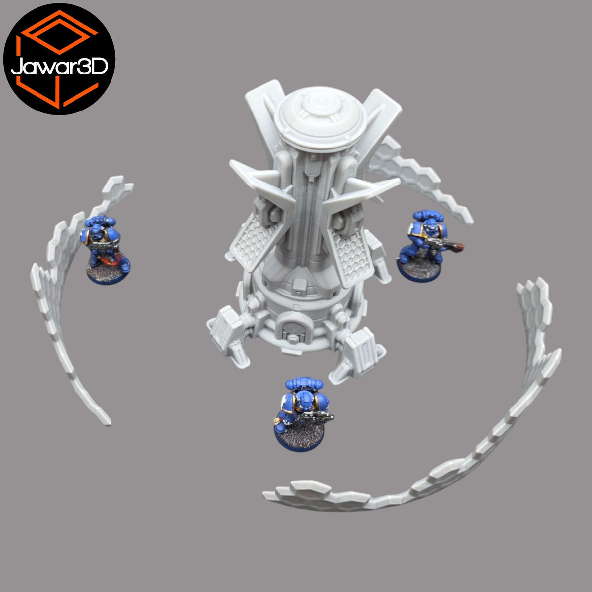 Ethereal Shield Tower -28mm Wargaming Scatter Terrain Scenery Tabletop Miniature Jawar3d