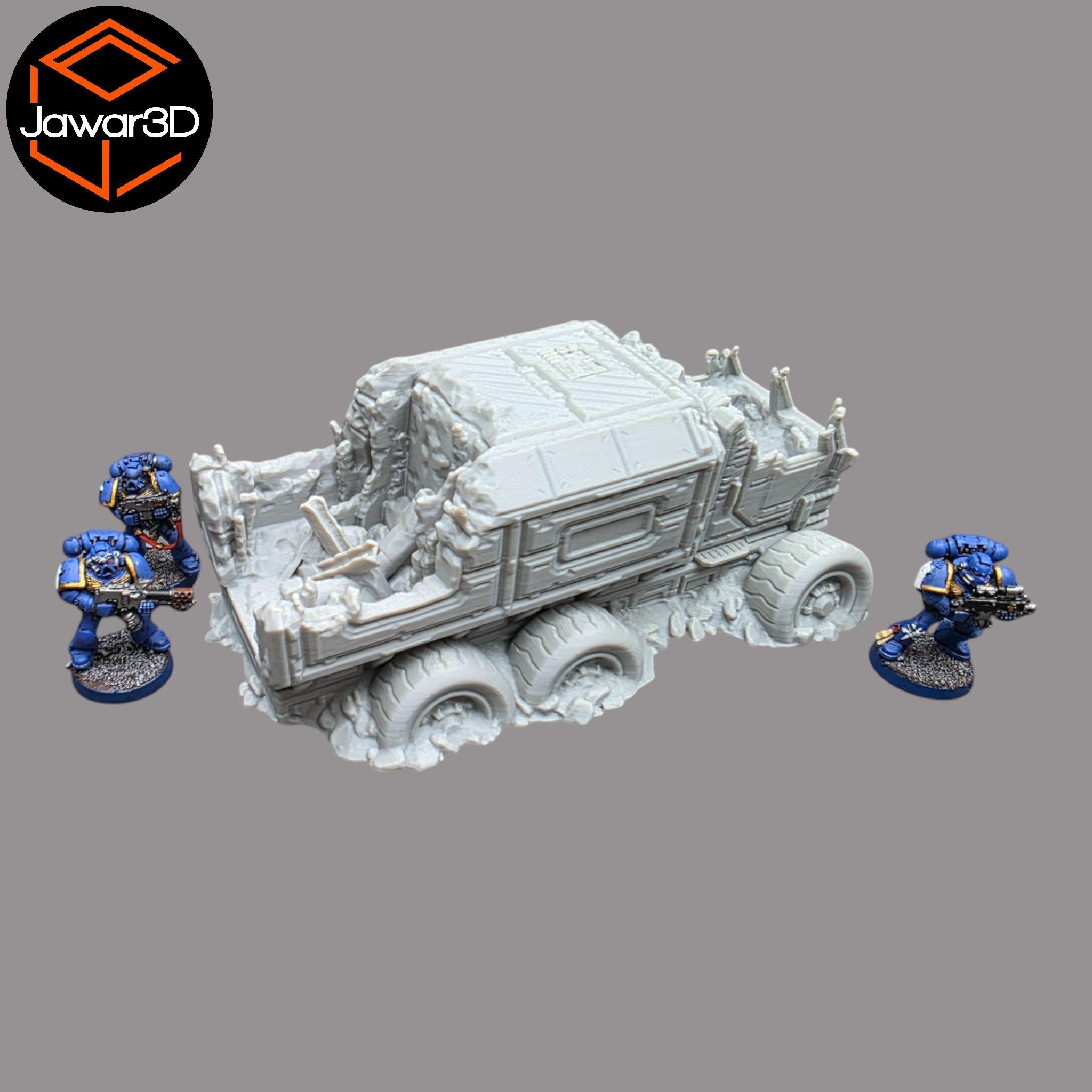 District 12 Vehicle #2 -28mm Wargaming Scatter Terrain Scenery Tabletop Miniature Jawar3d