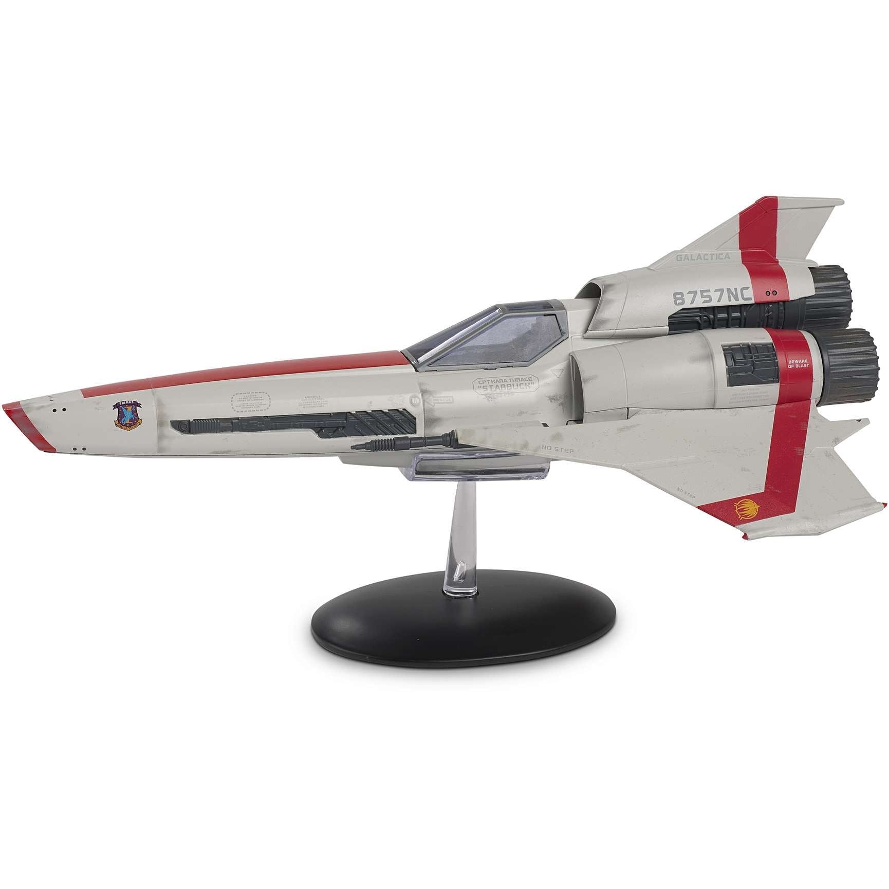#01 Viper Mark II Cpt Kara Thrace "STARBUCK" 8757NC Model Diecast Ship (Eaglemoss / Battlestar Galactica) Real Merch