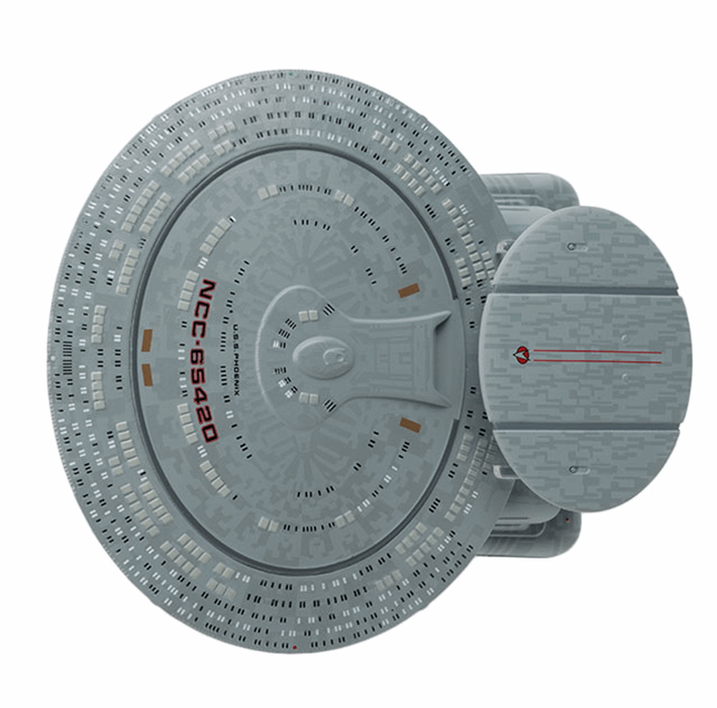 #112 U.S.S. Phoenix NCC-65420 Nebula Class Model Diecast Ship (Eaglemoss / Star Trek) Real Merch
