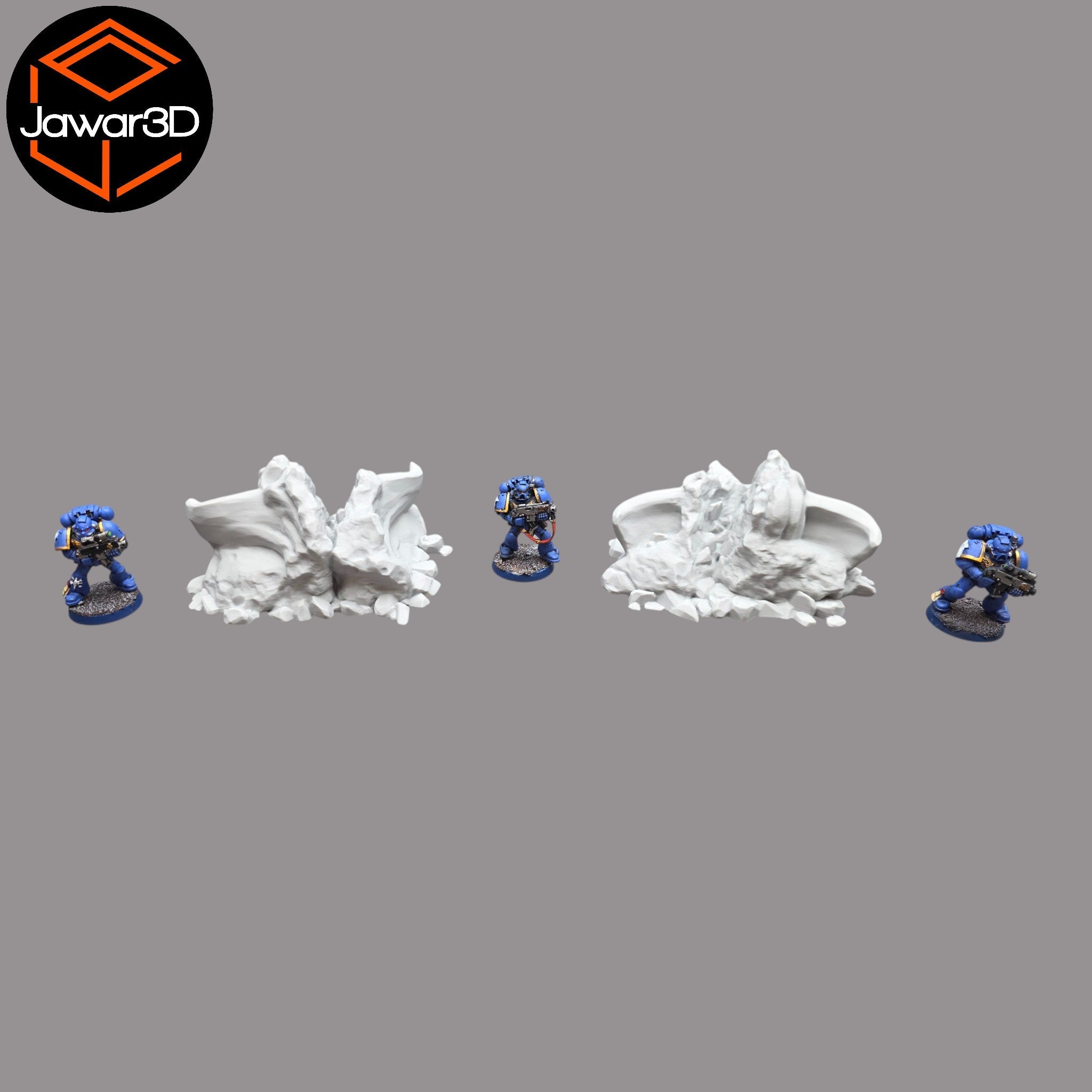 Statue Debris - 28mm Wargaming Scatter Terrain Scenery Tabletop Miniature Jawar3d