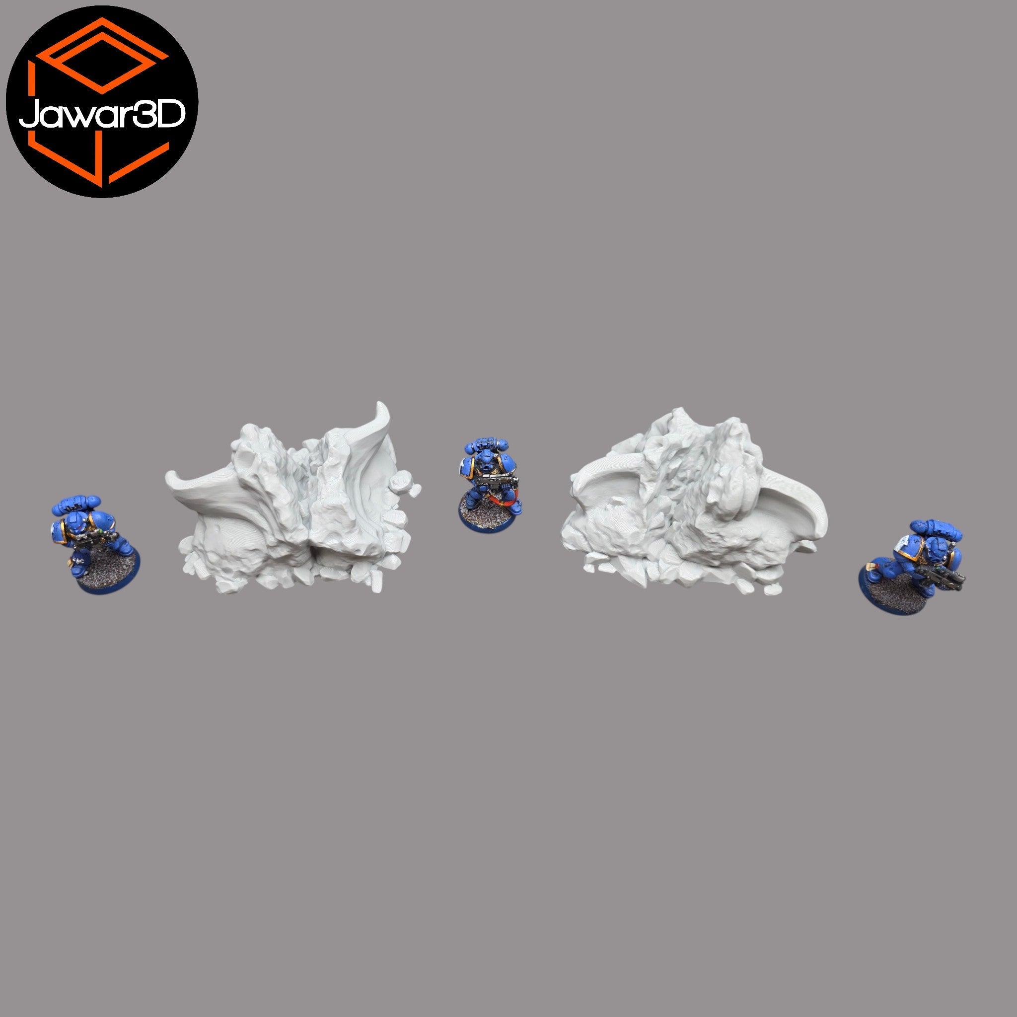 Statue Debris - 28mm Wargaming Scatter Terrain Scenery Tabletop Miniature Jawar3d