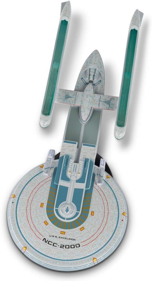 #15 U.S.S. Excelsior NCC-2000 XL EDITION Model Die Cast Ship (Eaglemoss / Star Trek) Real Merch