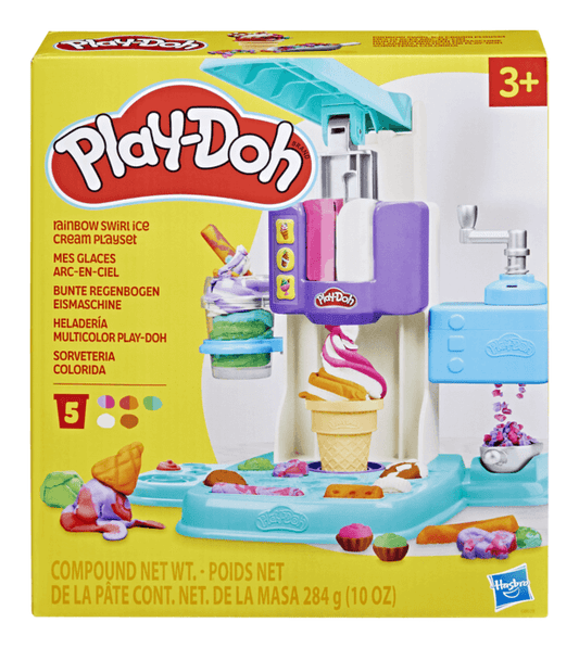 Play-Doh Rainbow Swirl Ice Cream Playset - The Imagination Shop - Play-doh 