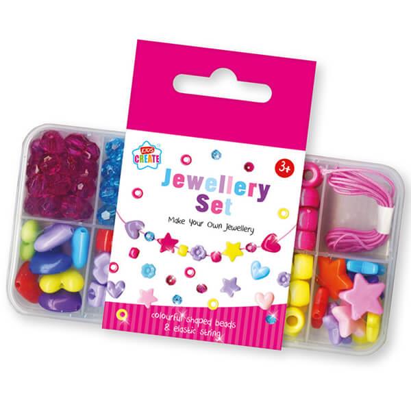 Children's Make Your Own Jewellery Set with Colourful Beads & Elastic Curious Minds