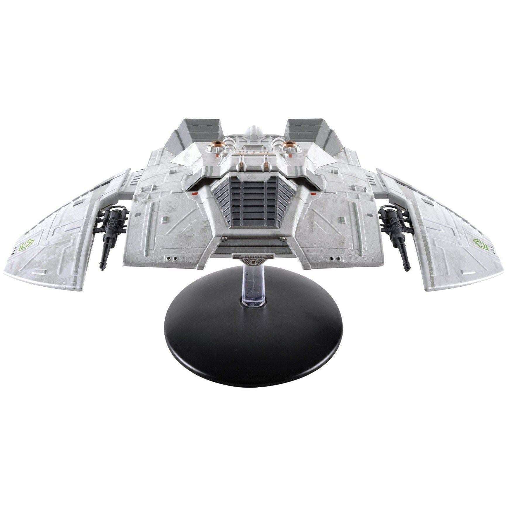 #11 Cylon Raider (Blood and Chrome) Diecast Model Ship (Battlestar Galactica / Eaglemoss) Real Merch
