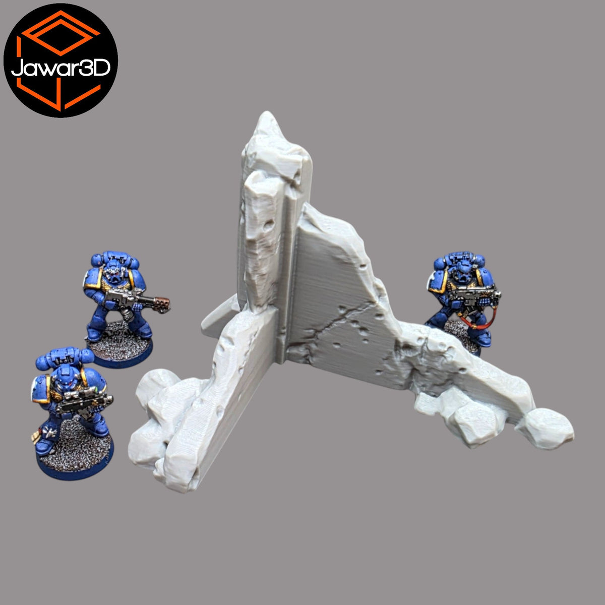 Debris Building 1 - 28mm Wargaming Scatter Terrain Scenery Tabletop Miniature Jawar3d
