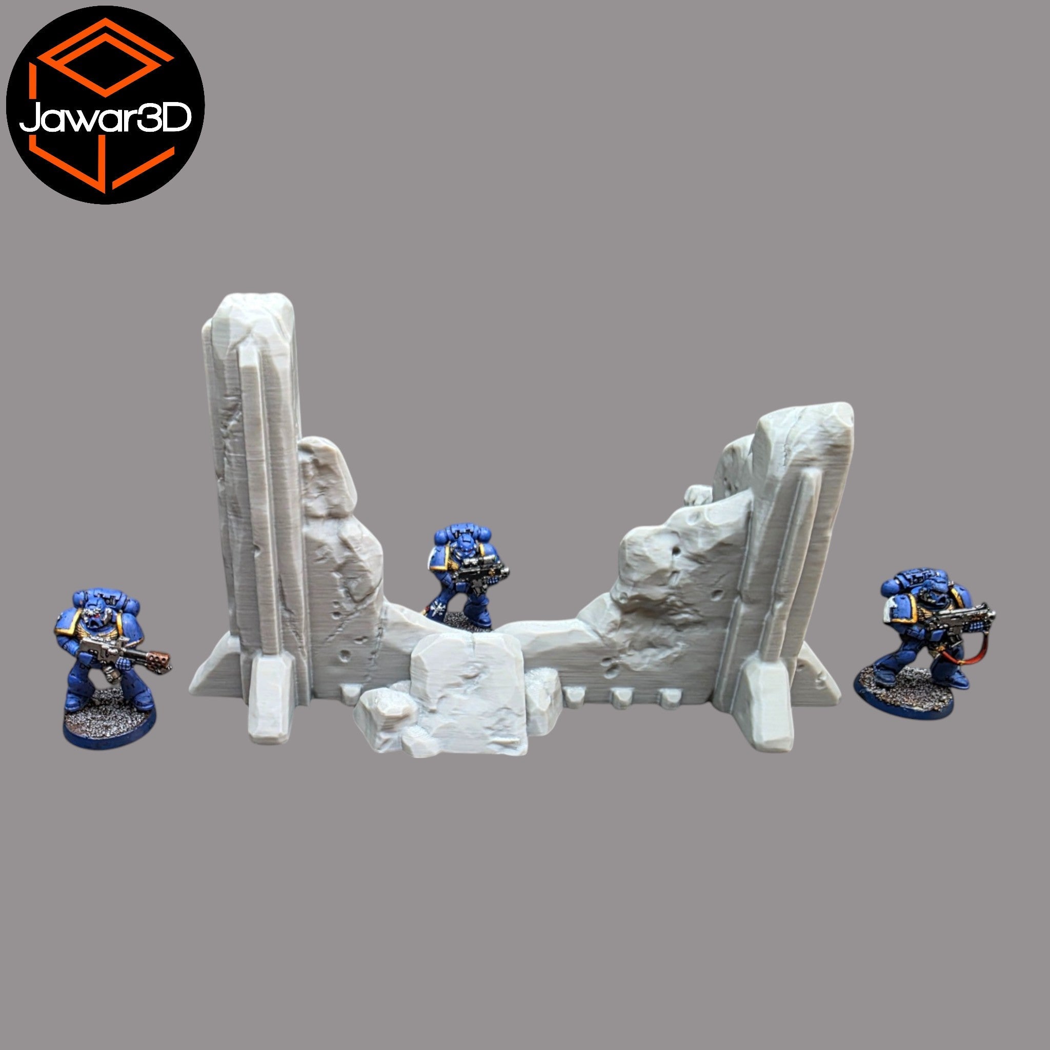 Debris Building 2 - 28mm Wargaming Scatter Terrain Scenery Tabletop Miniature Jawar3d