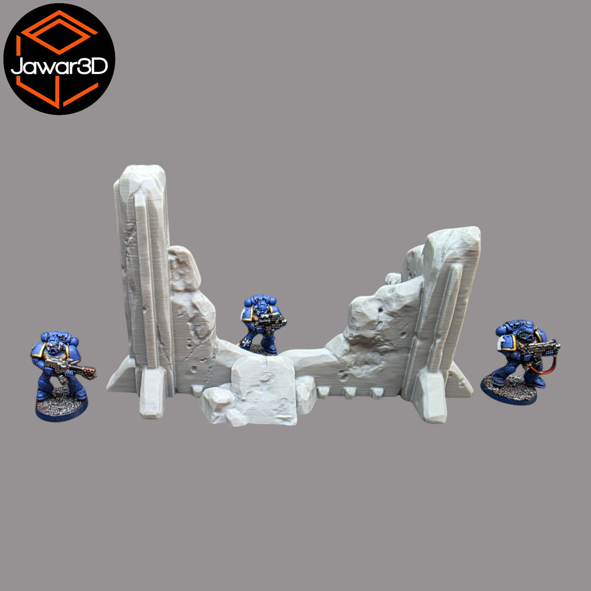 Debris Building 2 - 28mm Wargaming Scatter Terrain Scenery Tabletop Miniature Jawar3d